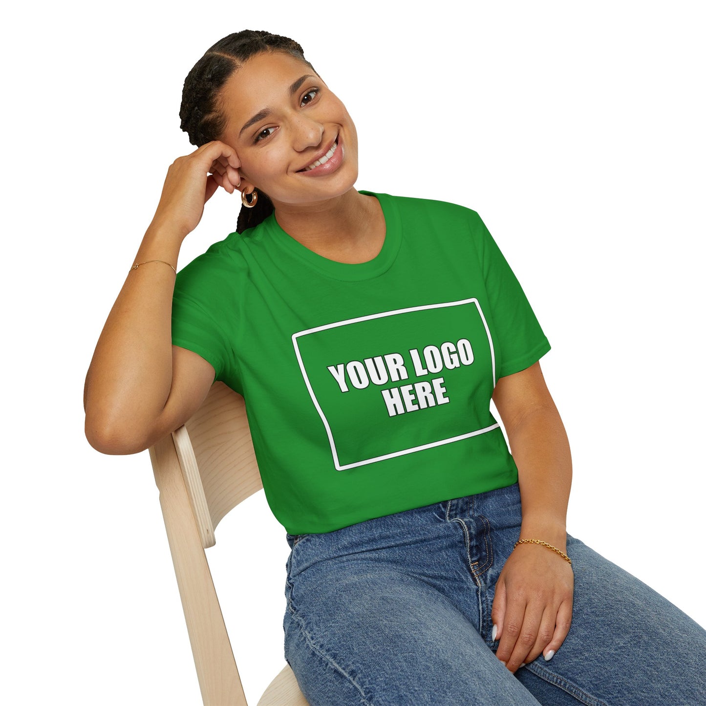 Full Front Logo Work T-Shirt