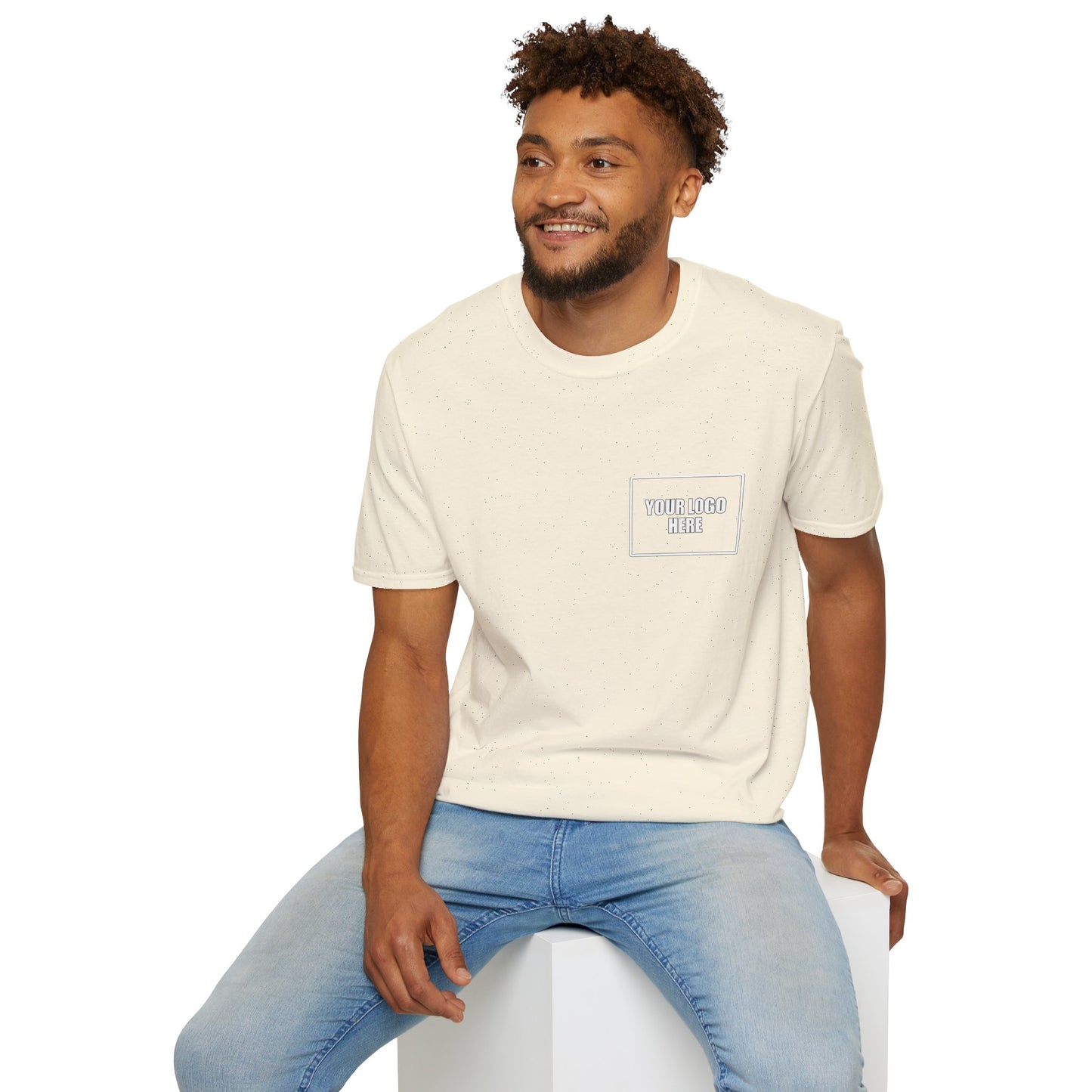 Custom Front Pocket Logo Work T-Shirt