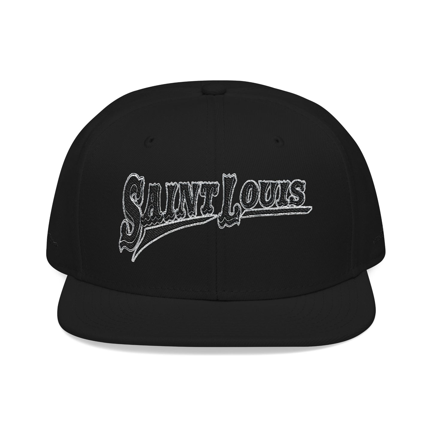 Saint Louis Flat Bill Snapback Cap with Skyline sides