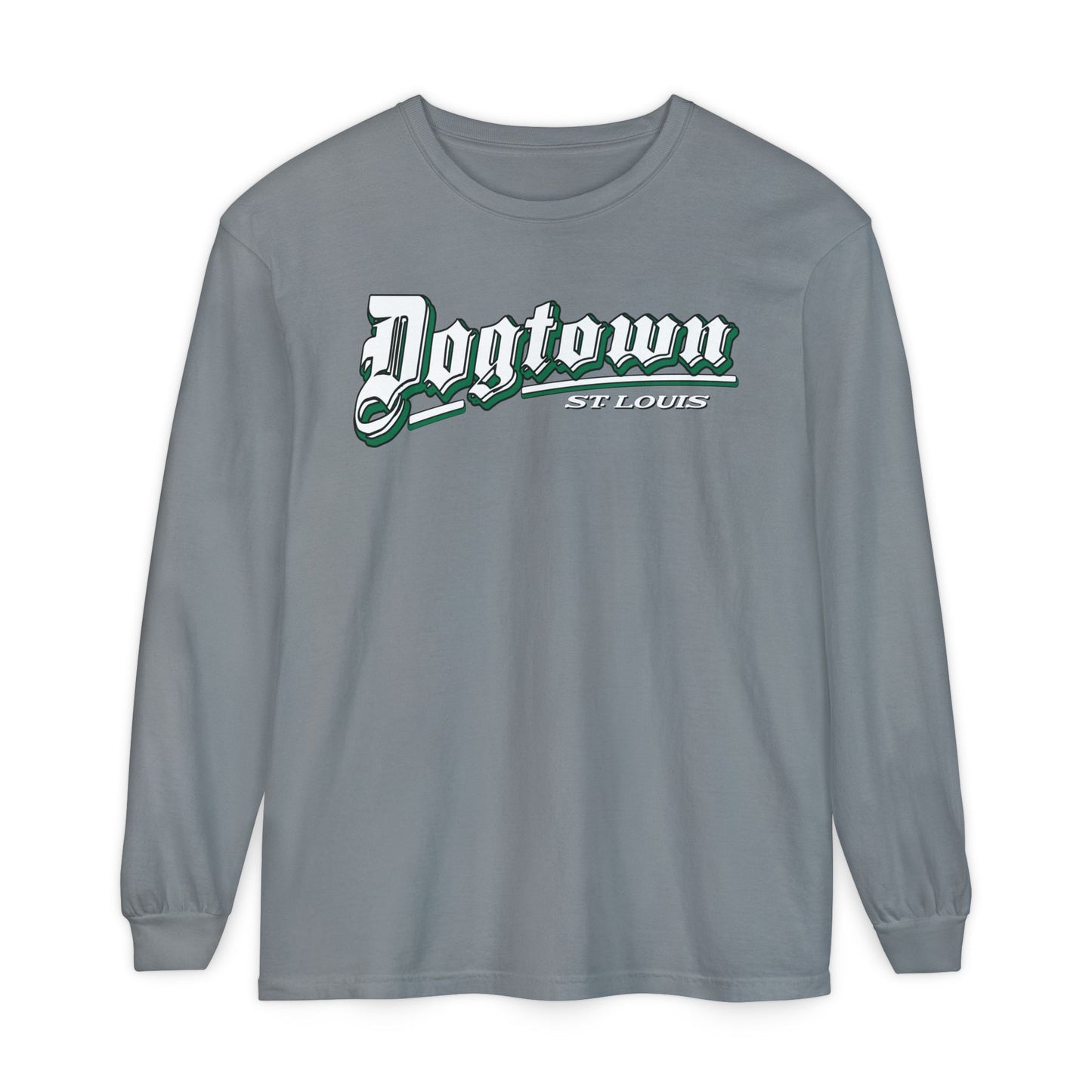Dogtown Classic Unisex Garment-dyed Long Sleeve T-Shirt