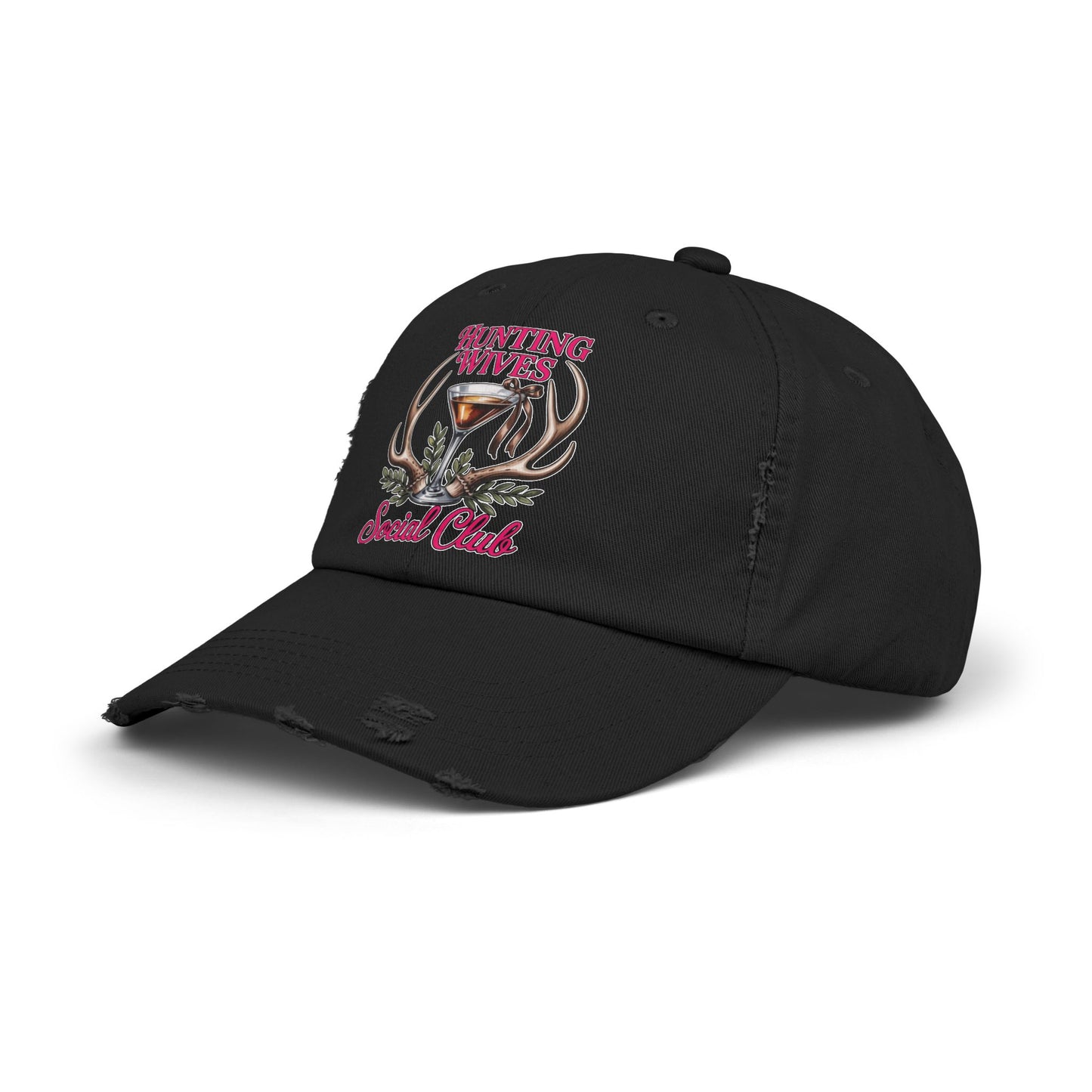 Distressed Cap- Hunting Wives Social Club