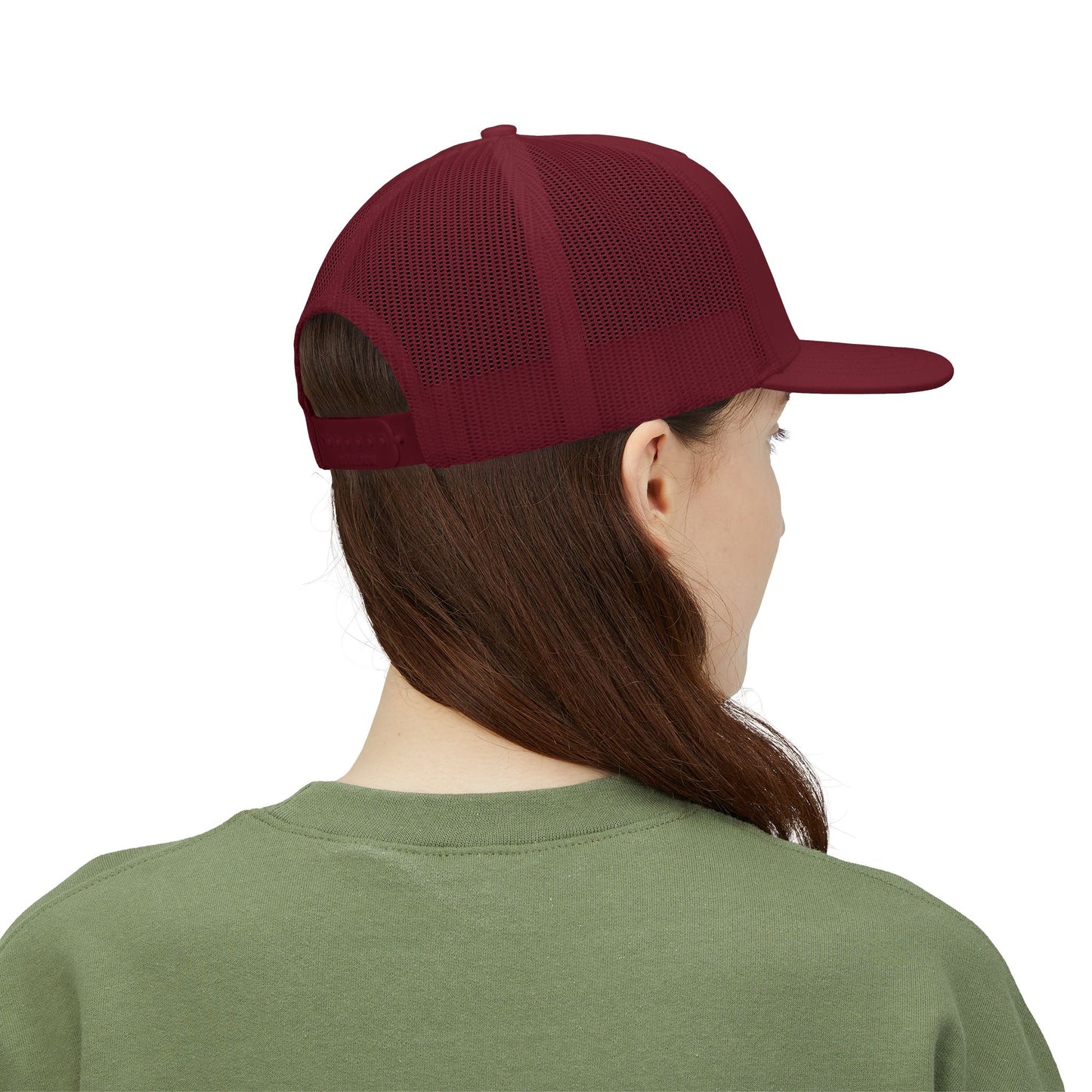 Embroidered Snapback Trucker Cap - Saint Louis Logo