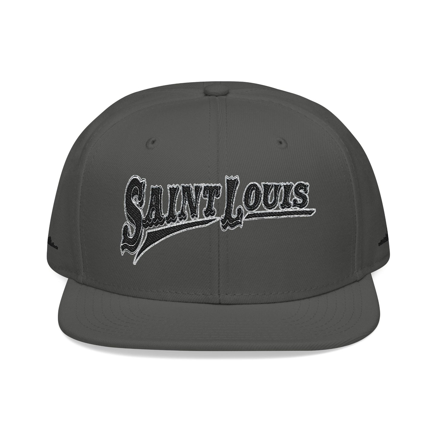 Saint Louis Flat Bill Snapback Cap with Skyline sides