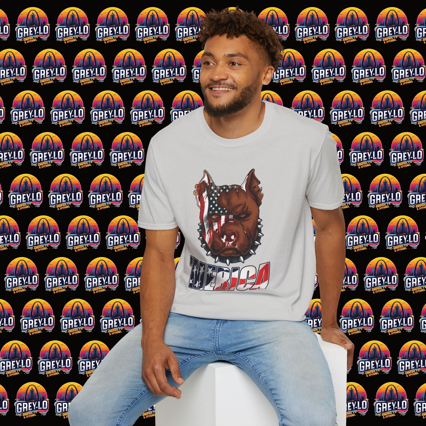 'Merica Bully Graphic T-shirt