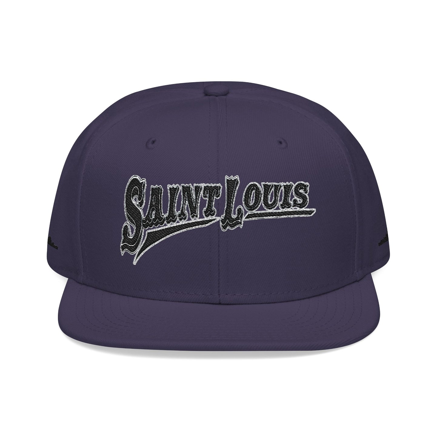 Saint Louis Flat Bill Snapback Cap with Skyline sides