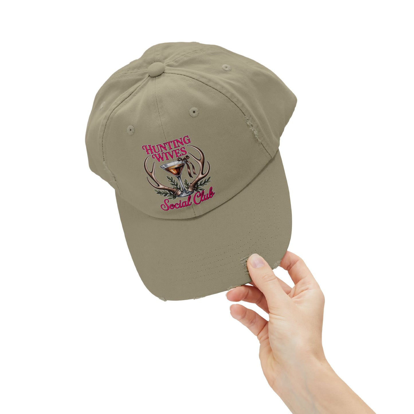 Distressed Cap- Hunting Wives Social Club