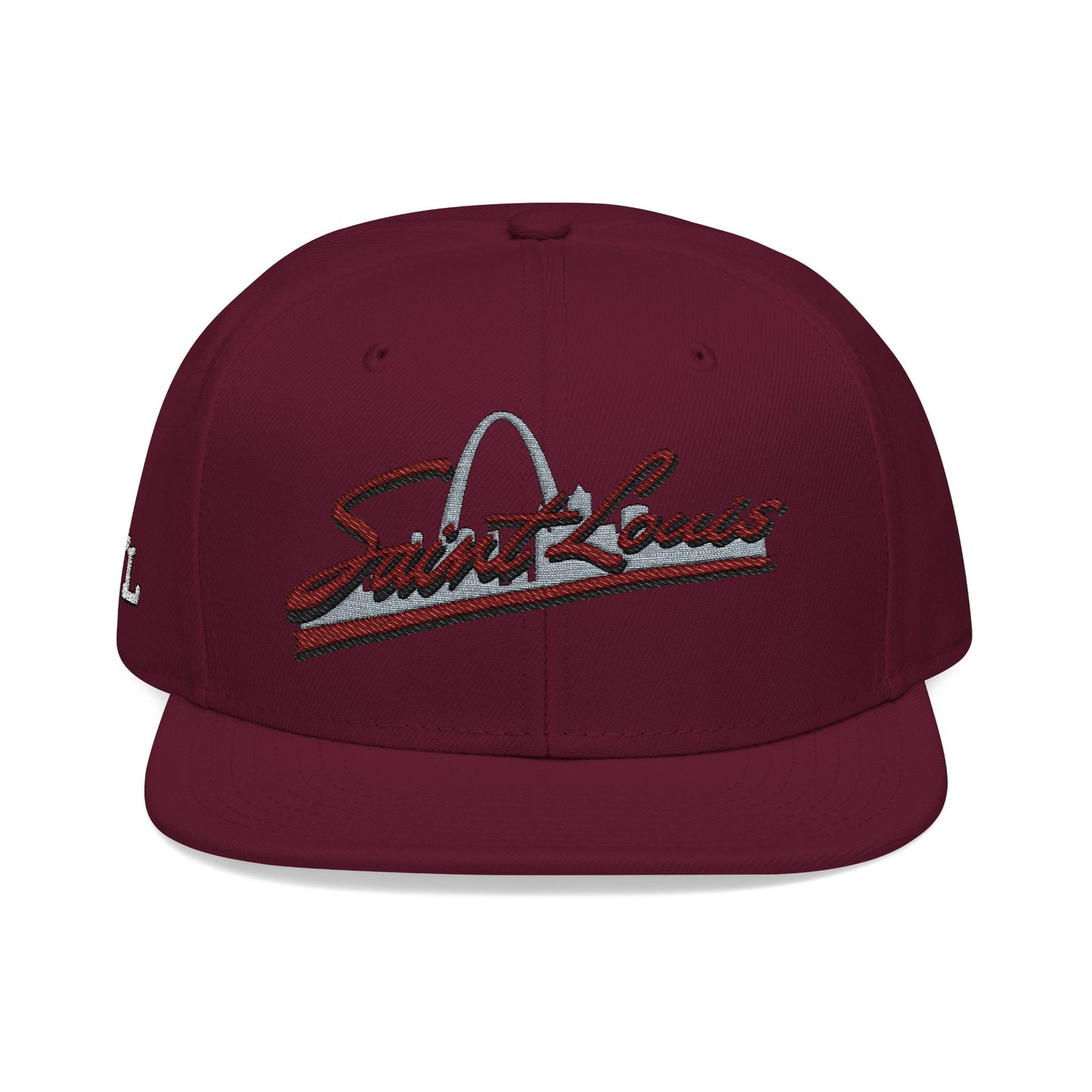 Embroidered Snapback-Full Front Saint Louis Logo