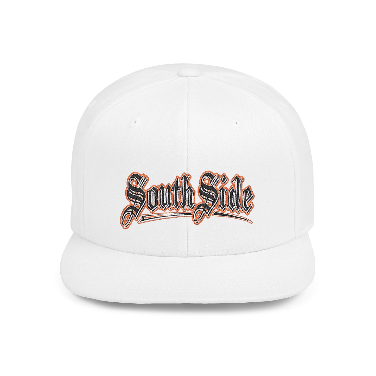 South Side Flat Bill Snapback Dark orange