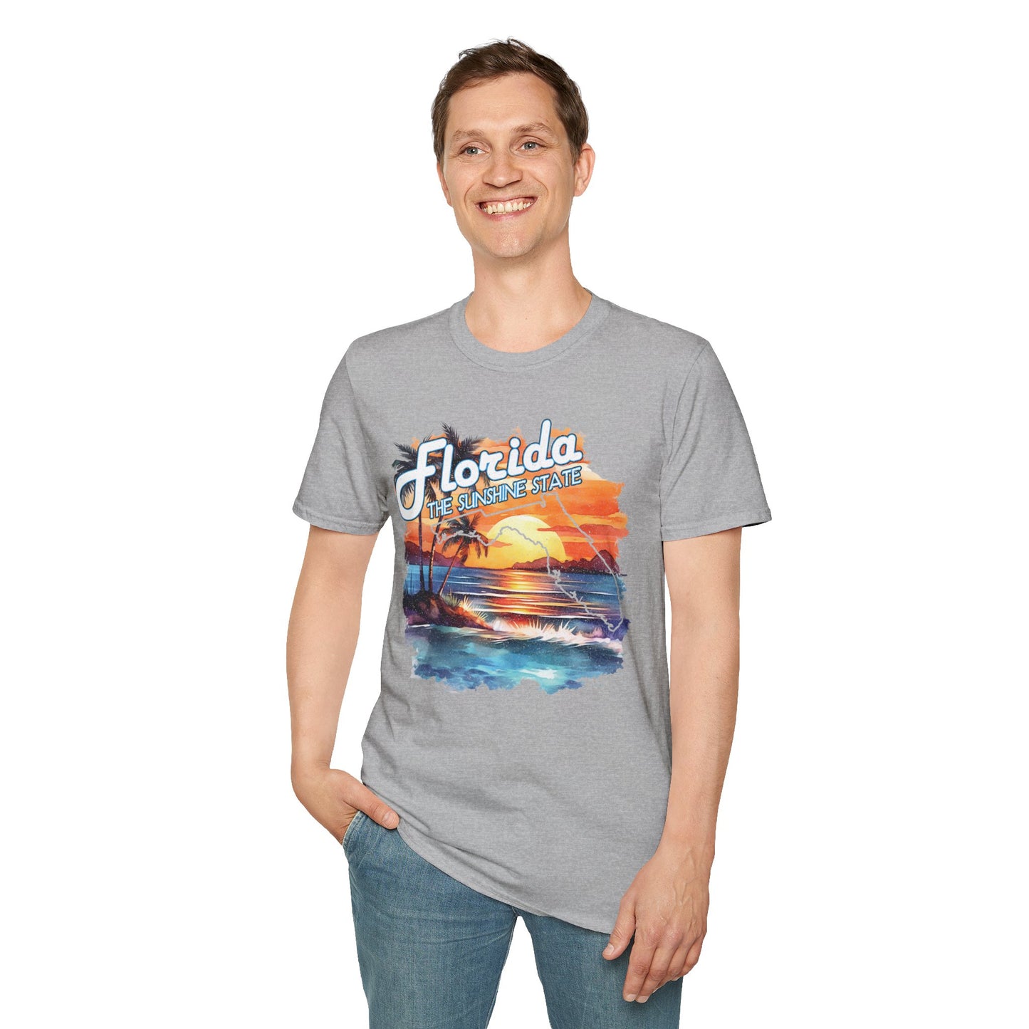 Florida Sunshine State T-Shirt - Unisex Softstyle
