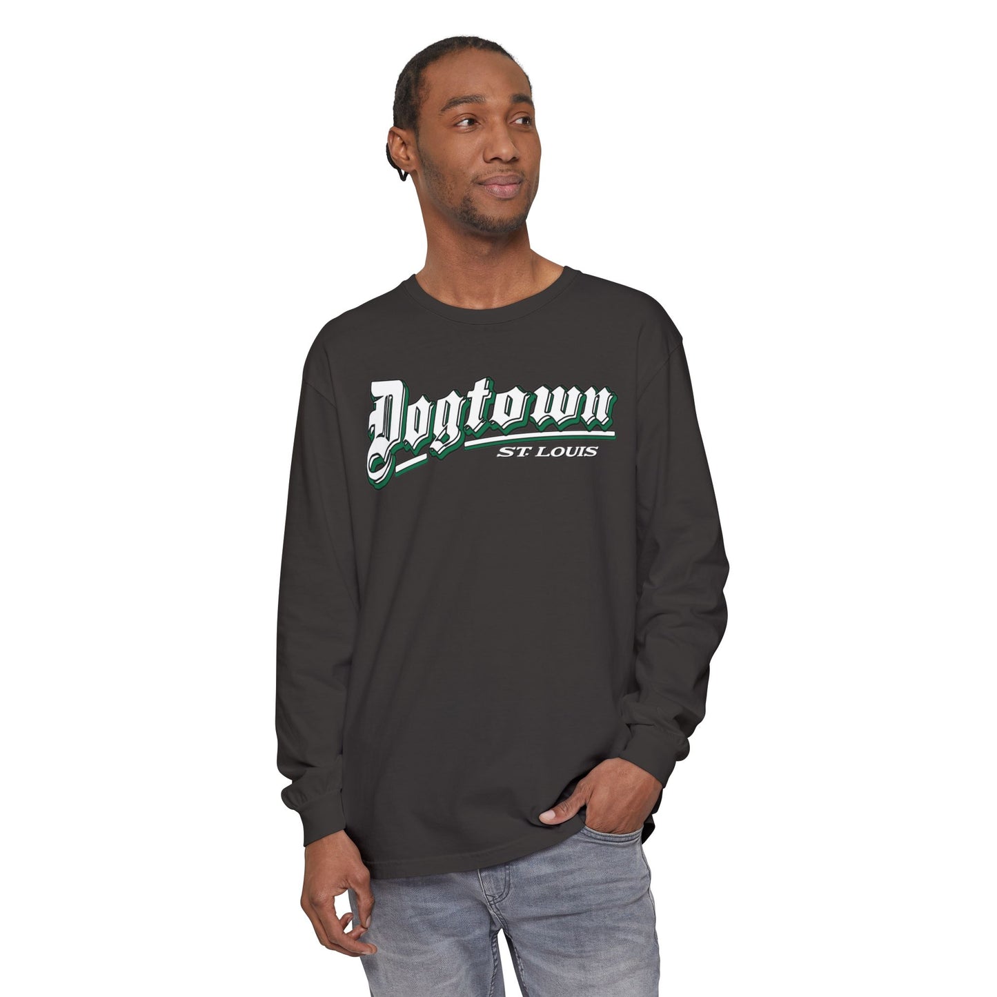 Dogtown Classic Unisex Garment-dyed Long Sleeve T-Shirt