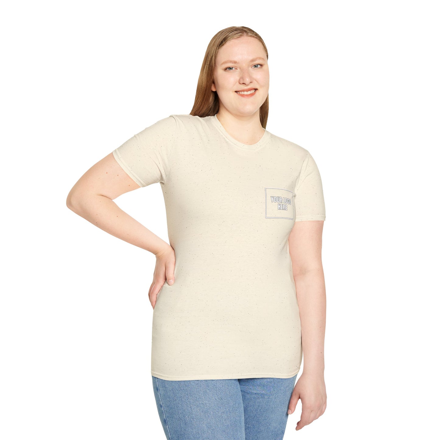 Custom Front Pocket Logo Work T-Shirt