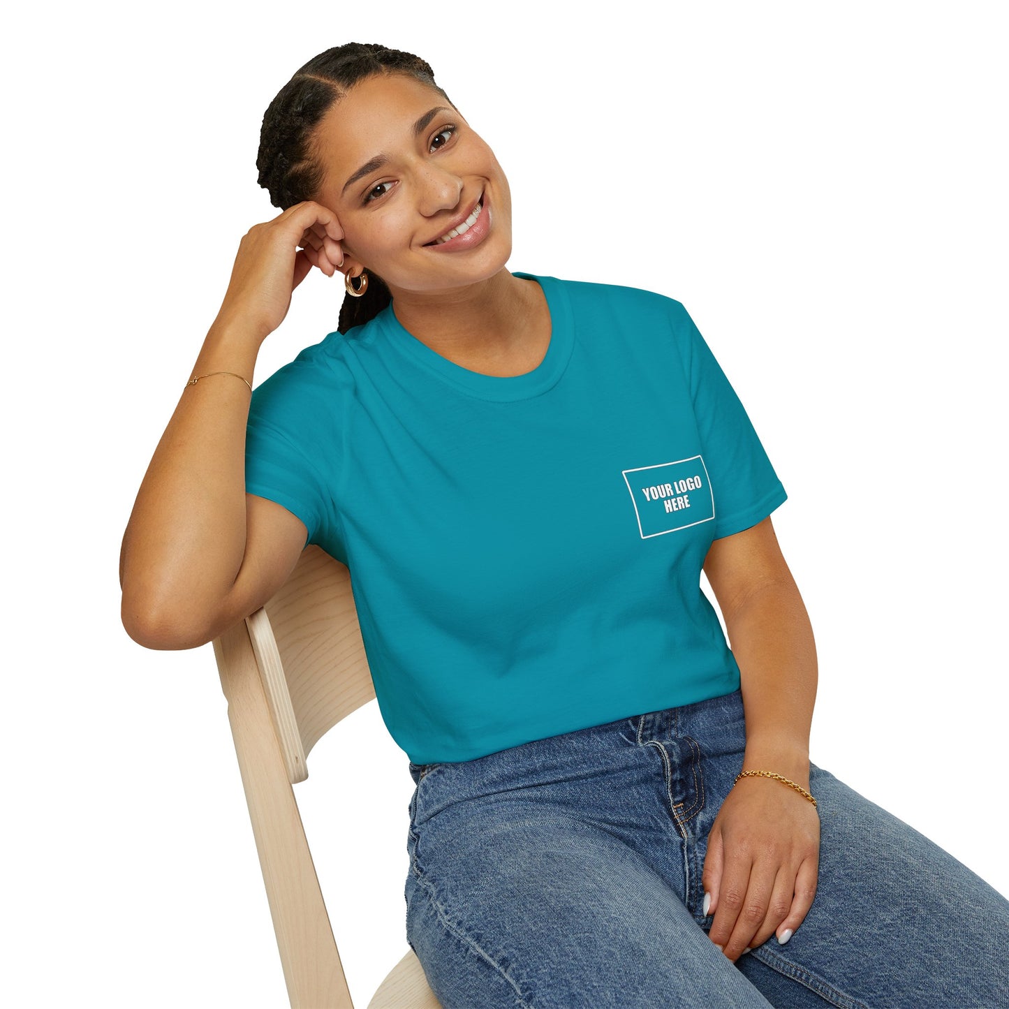 Front and Back Logo Work Shirt