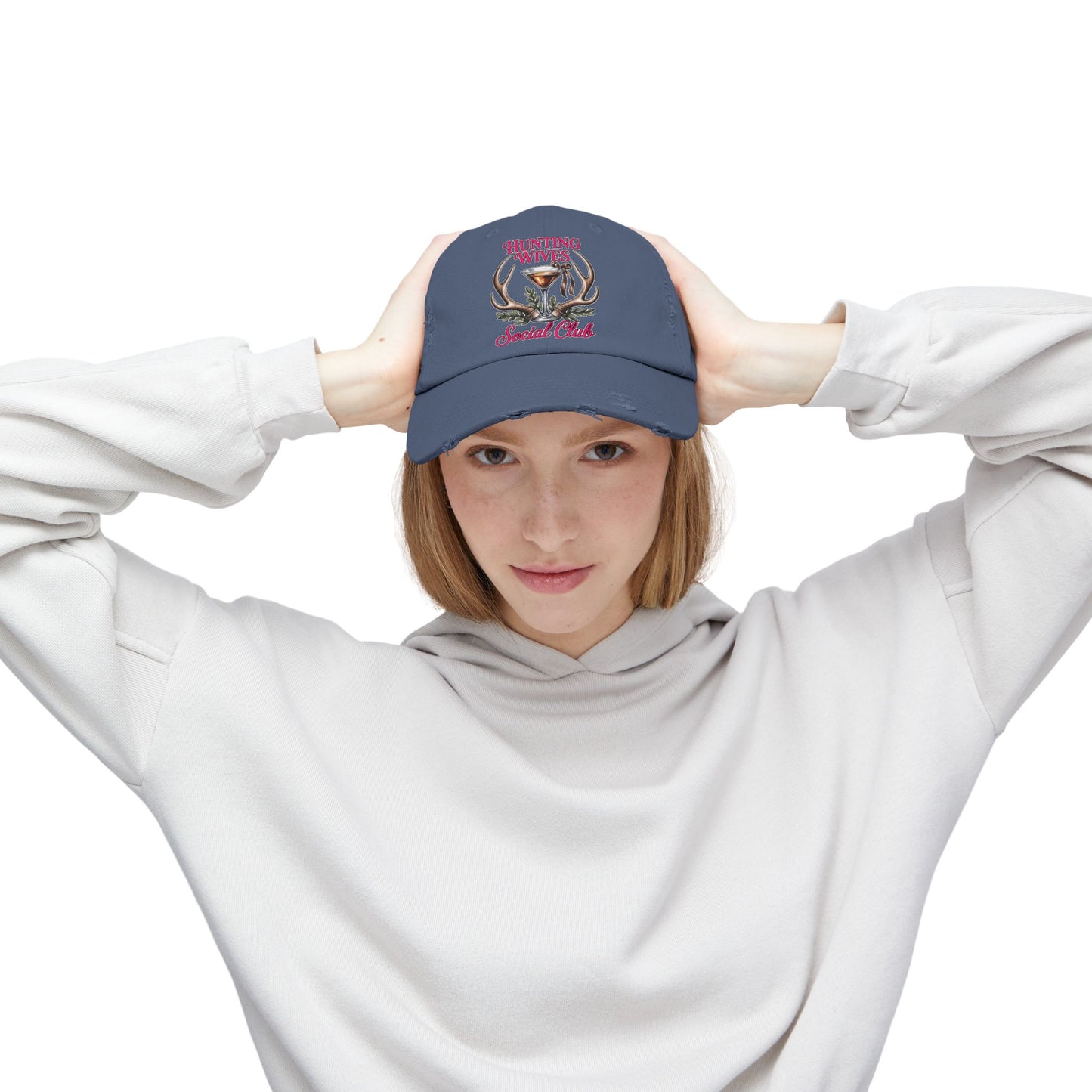Distressed Cap- Hunting Wives Social Club