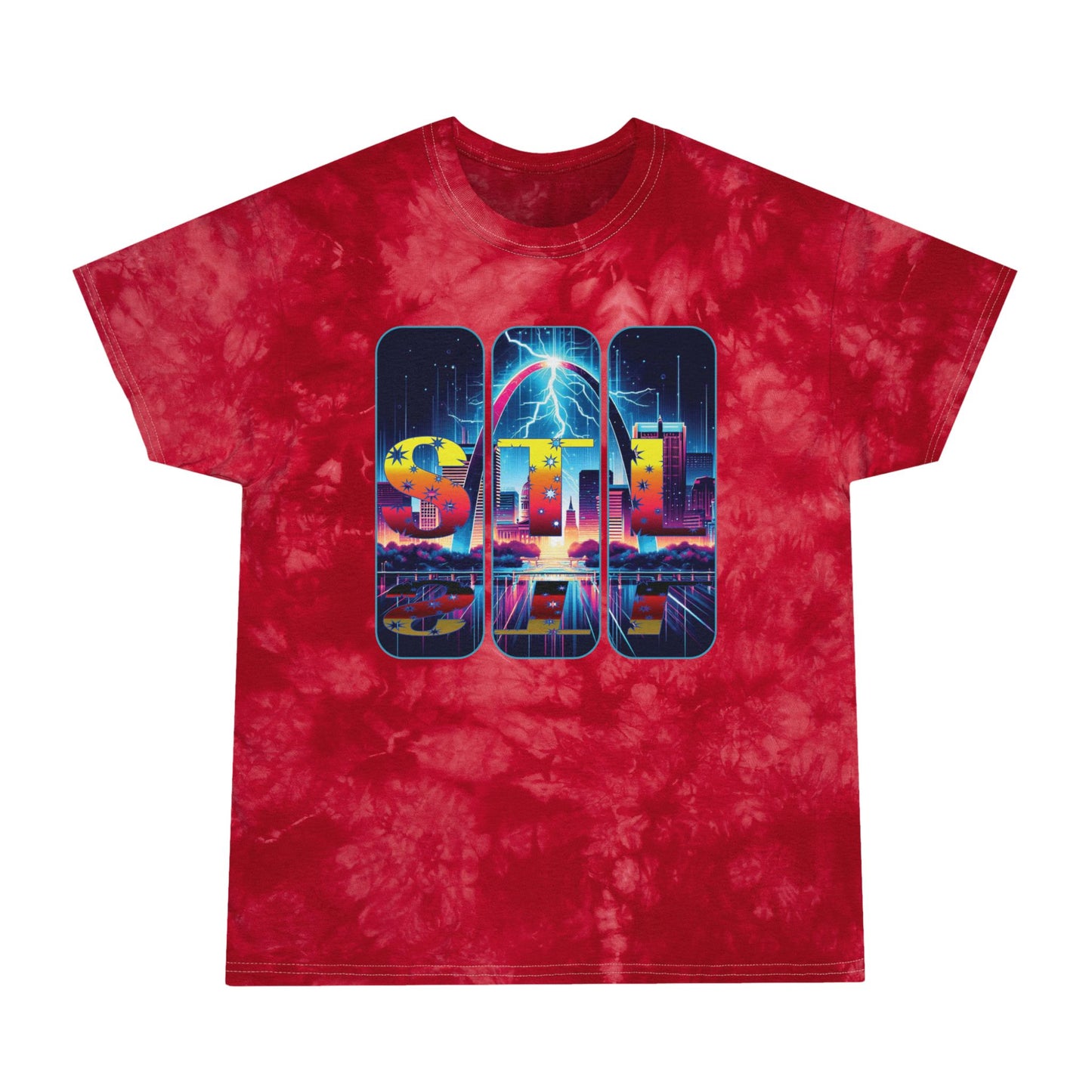 STL Graphic Tee, Crystal Tie-Dye Shirt