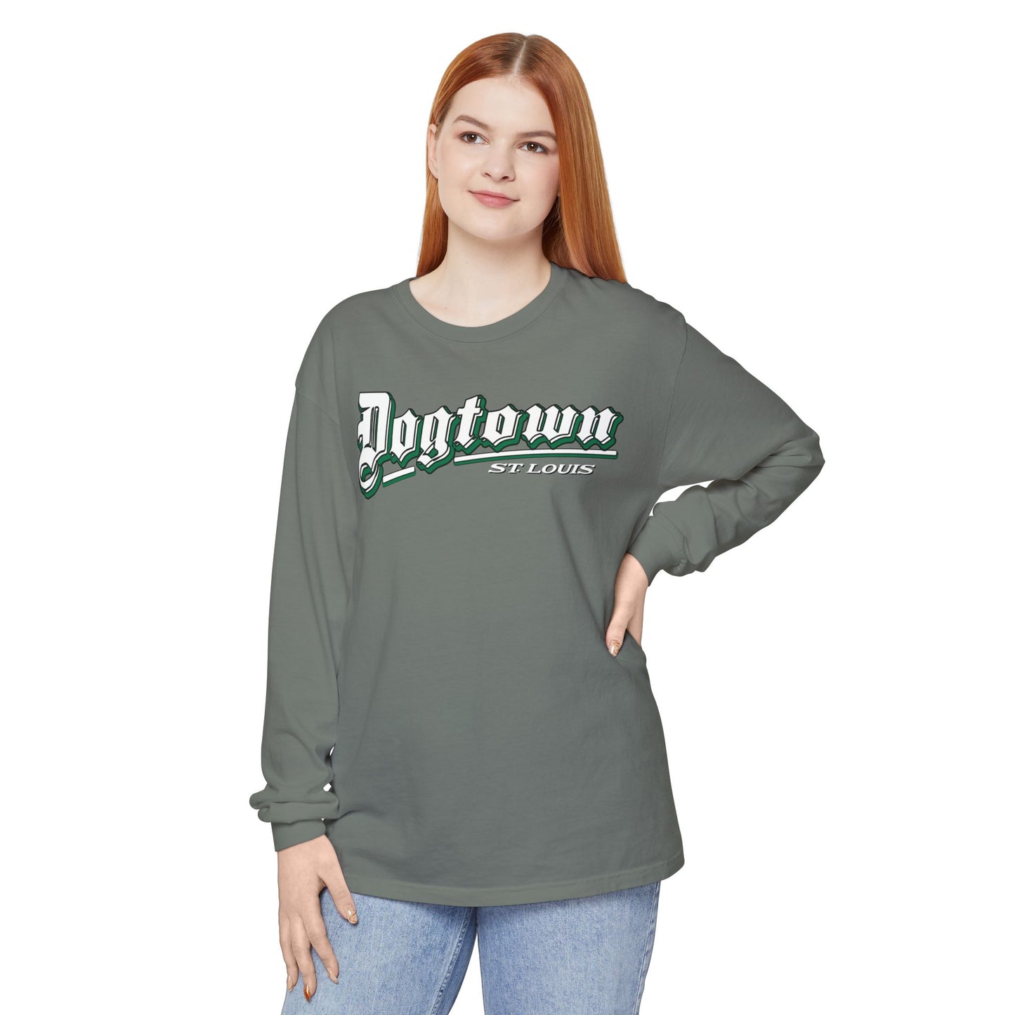 Dogtown Classic Unisex Garment-dyed Long Sleeve T-Shirt