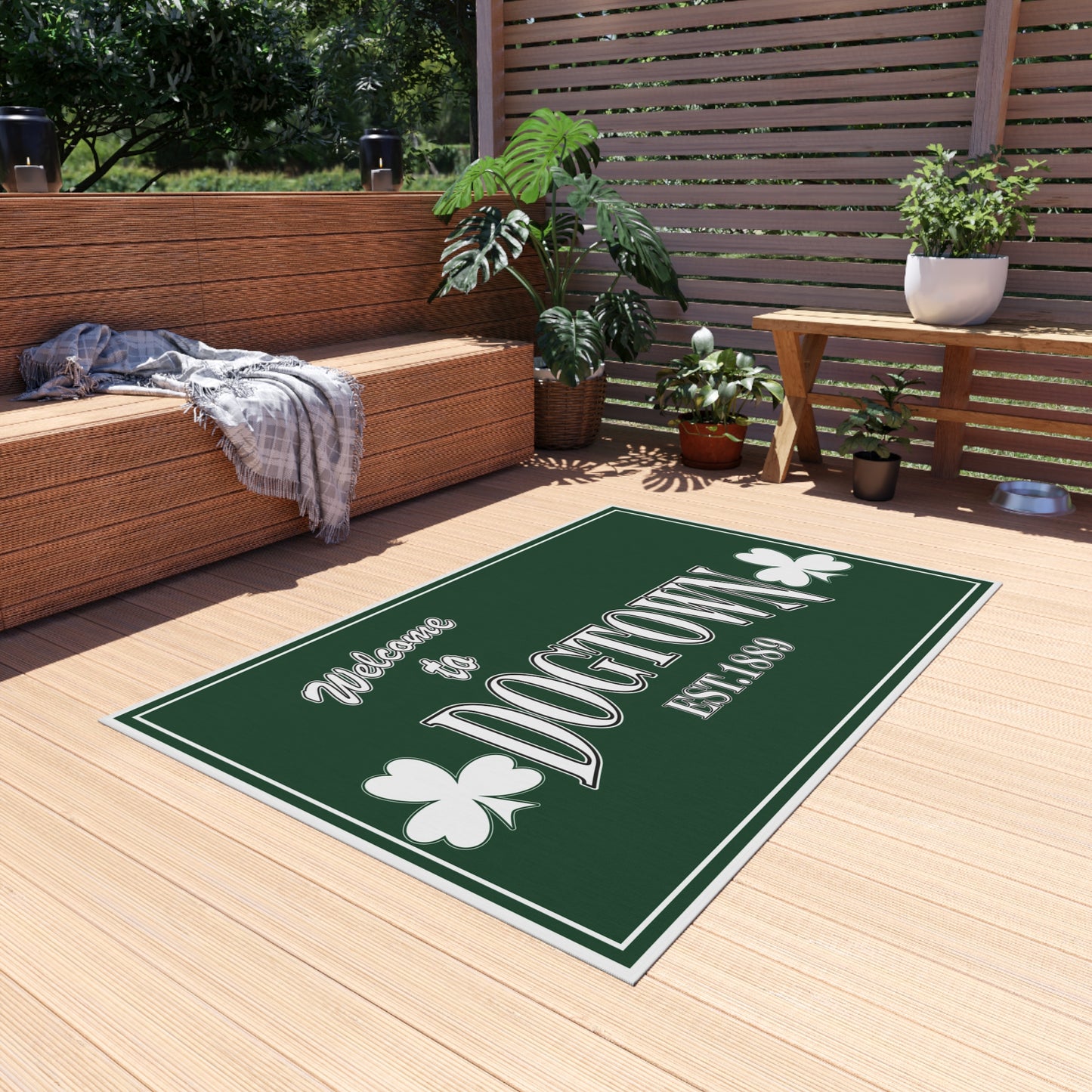 Outdoor Rug - Welcome to Dogtown