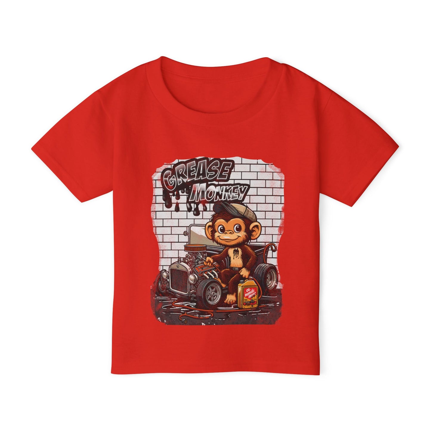 Toddler Graphic Tee - Grease Monkey Design