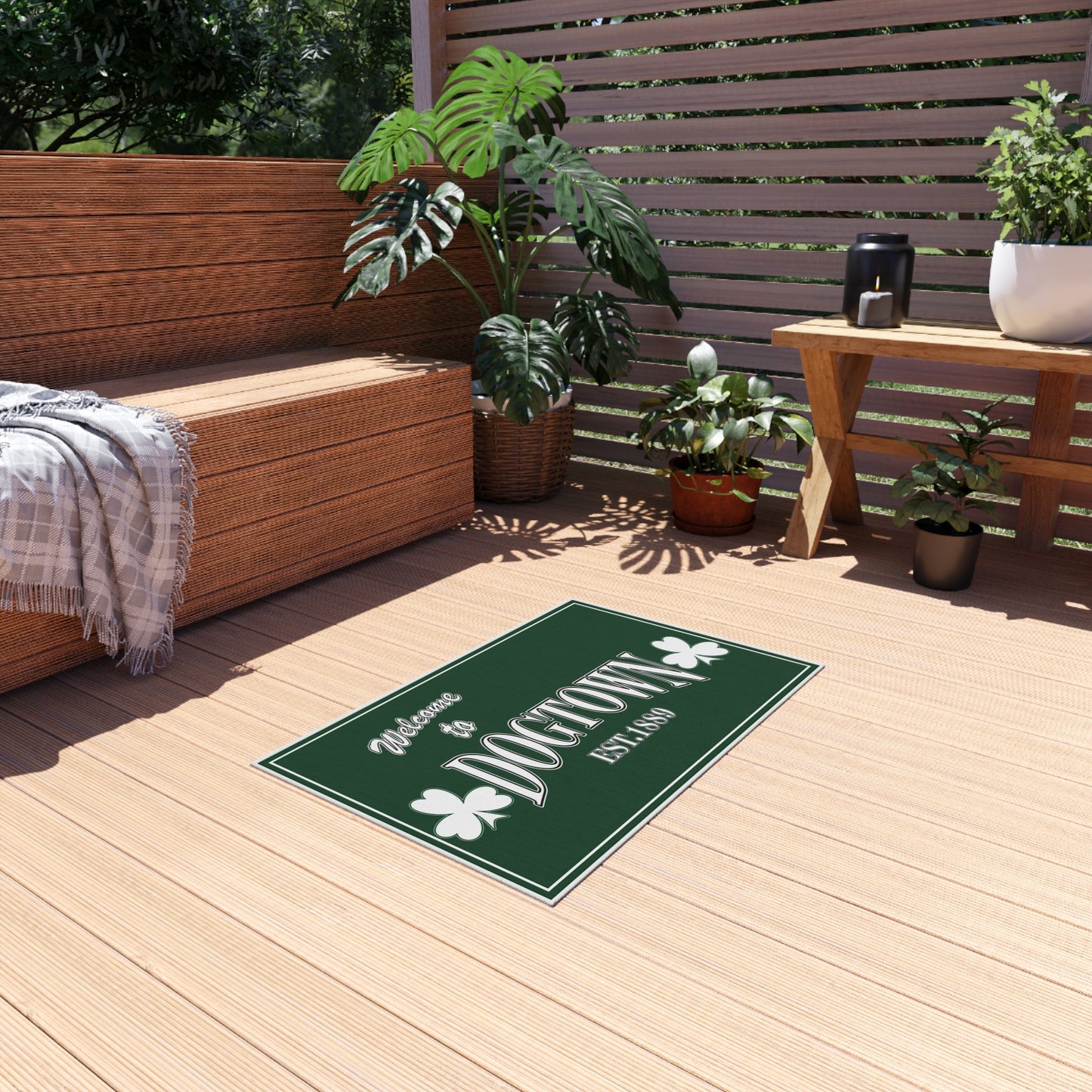 Outdoor Rug - Welcome to Dogtown