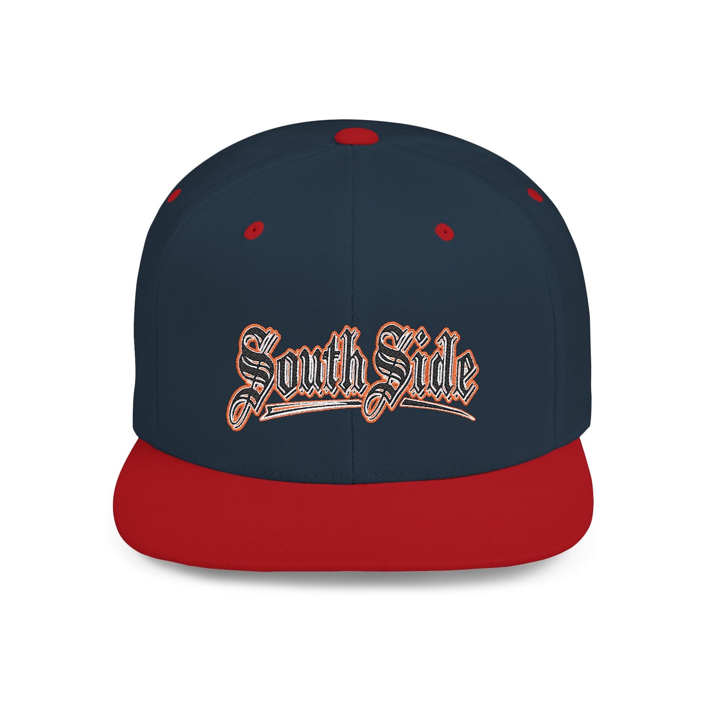 South Side Flat Bill Snapback Dark orange