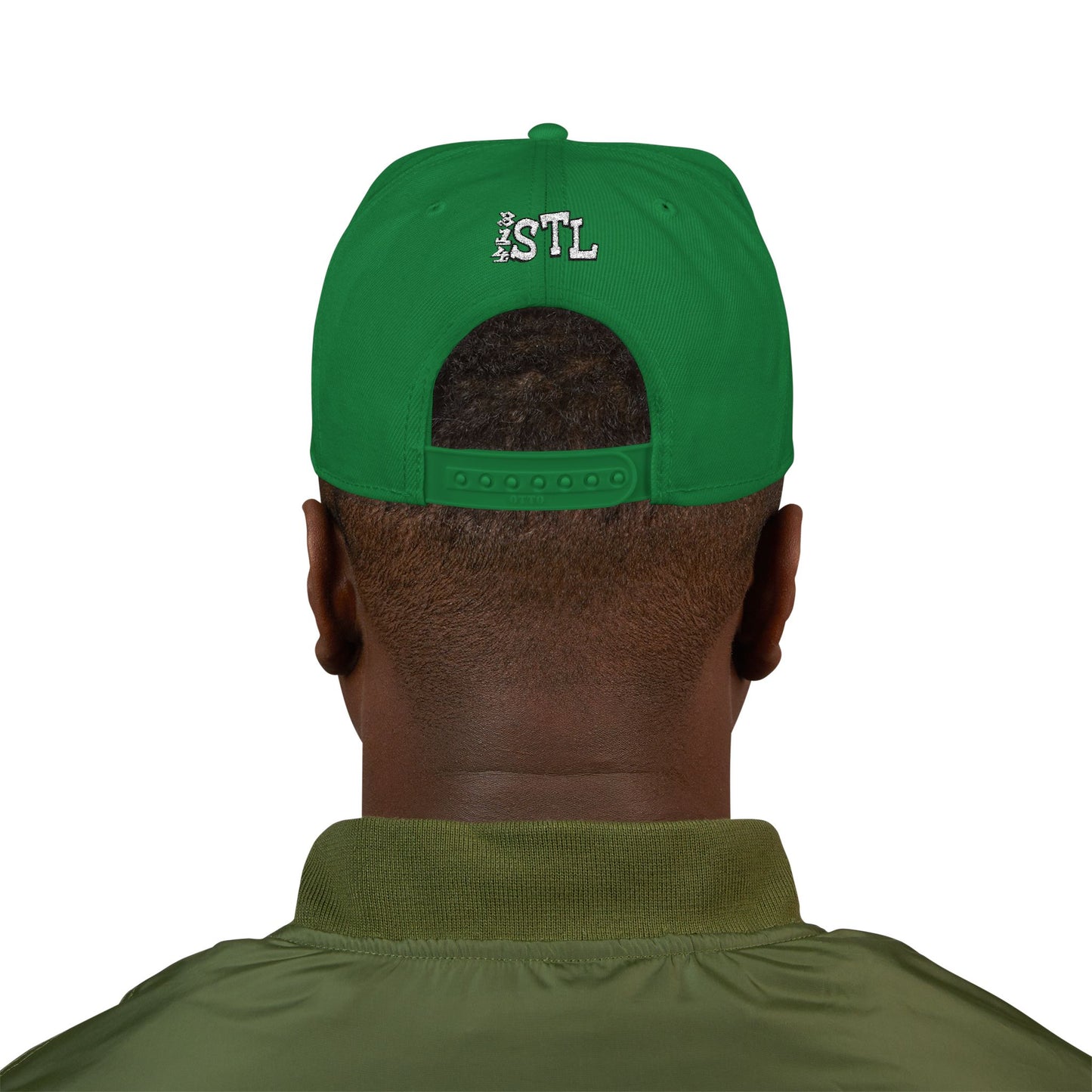 Snapback Hat - Saint Louis Embroidered - The Hill Neighborhood Edition - Red Lettering