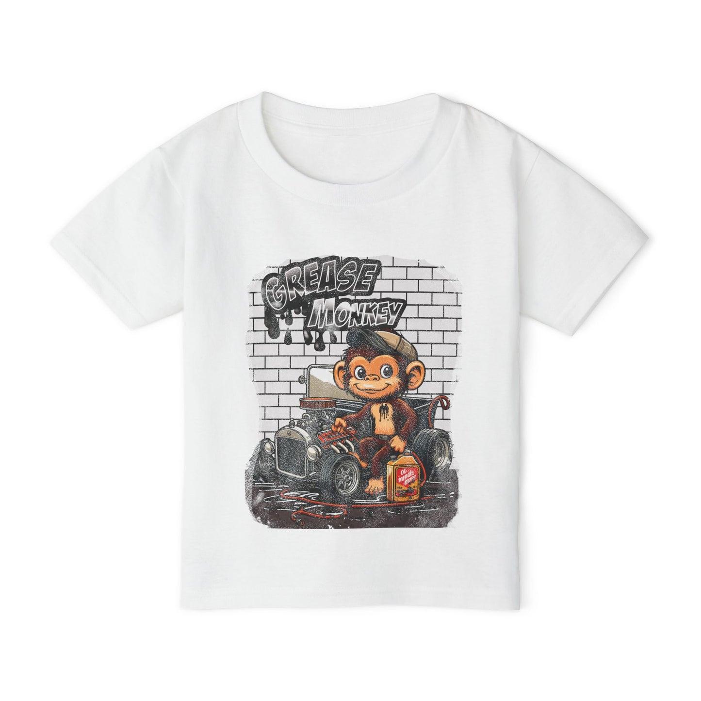 Toddler Graphic Tee - Grease Monkey Design