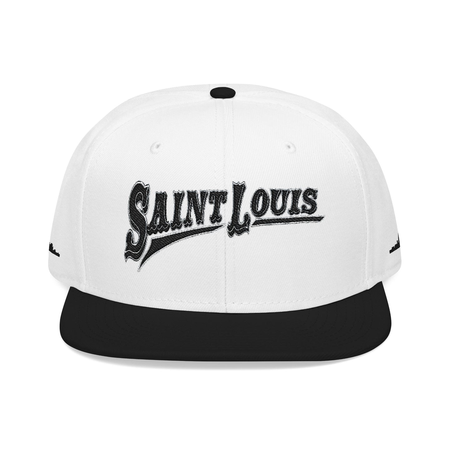 Saint Louis Flat Bill Snapback Cap with Skyline sides