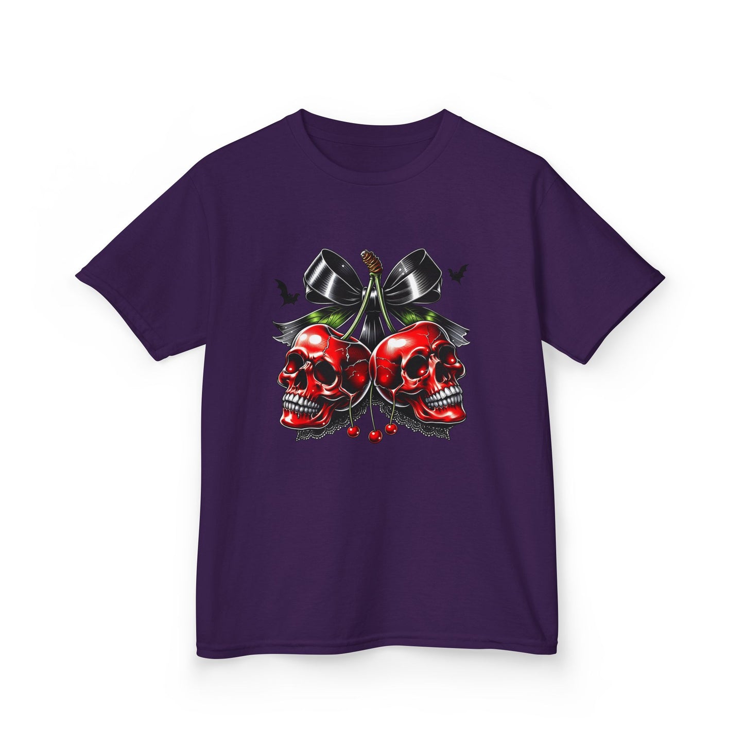 Kids Halloween Tee - Skeleton Cherries