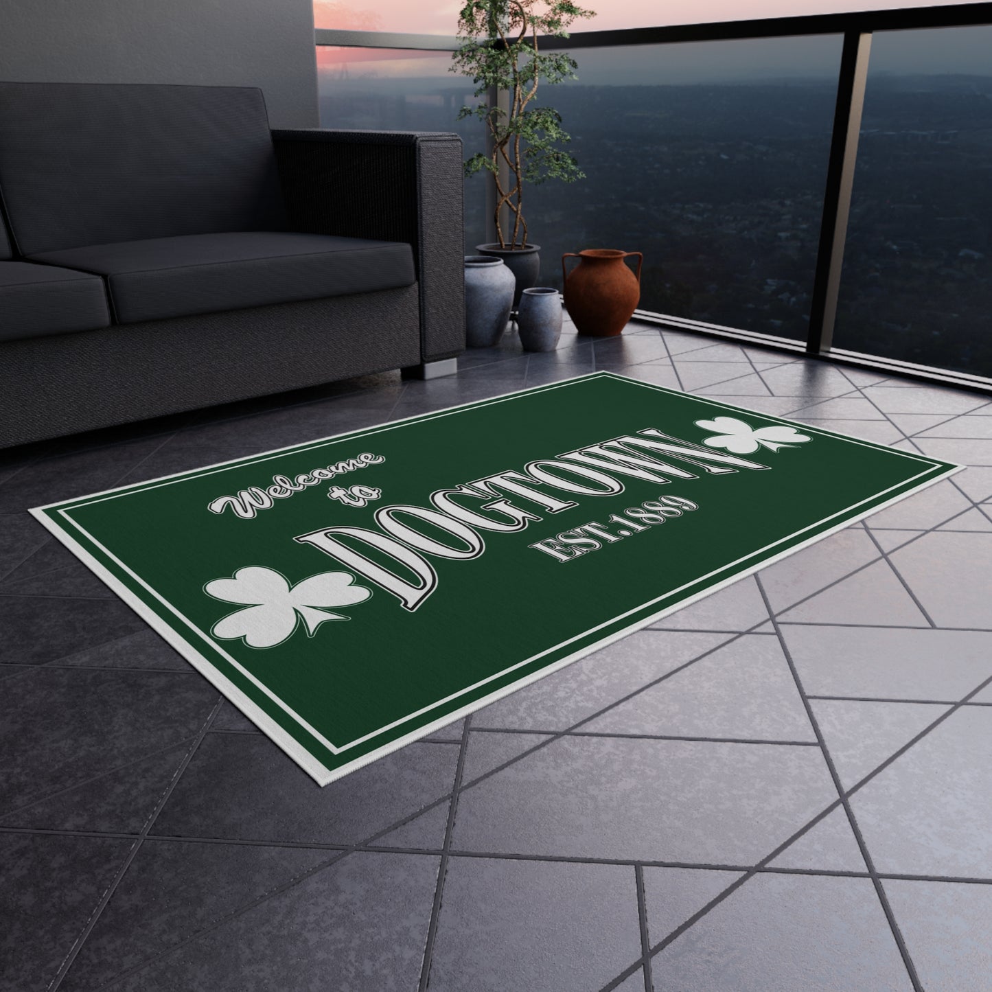 Outdoor Rug - Welcome to Dogtown