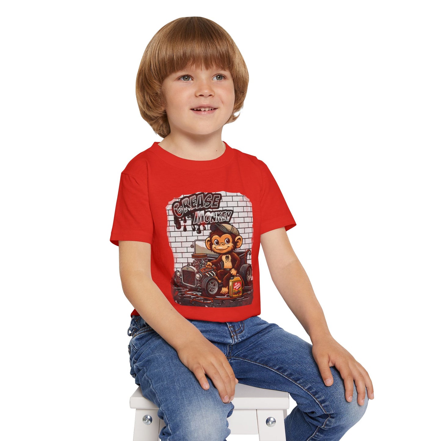 Toddler Graphic Tee - Grease Monkey Design
