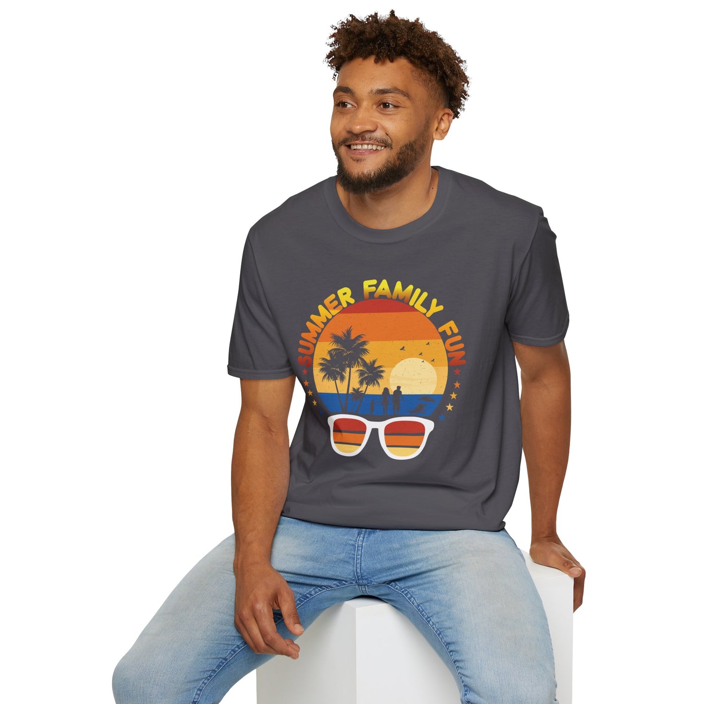 Summer Family Fun Graphic Tee Unisex Softstyle T-Shirt