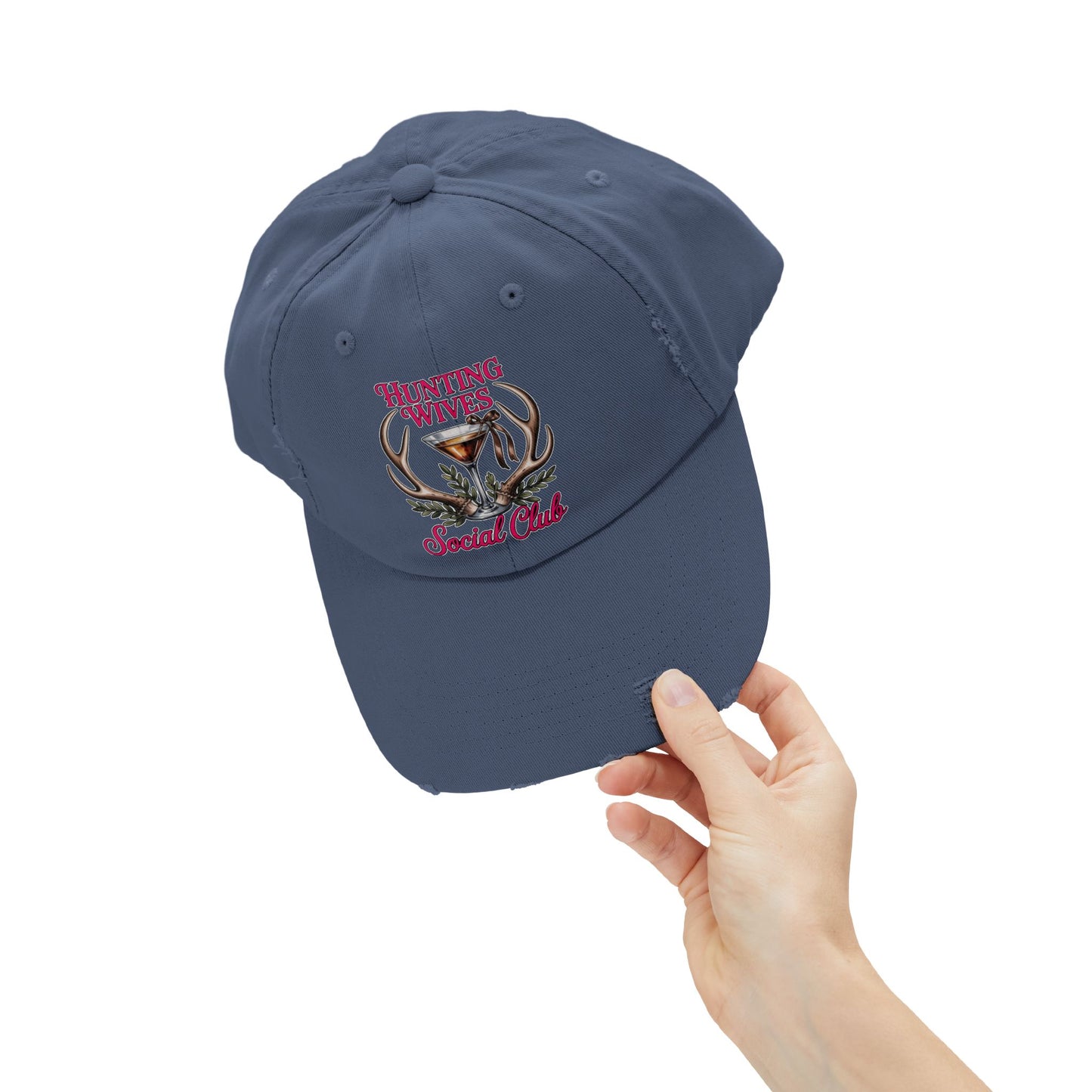 Distressed Cap- Hunting Wives Social Club