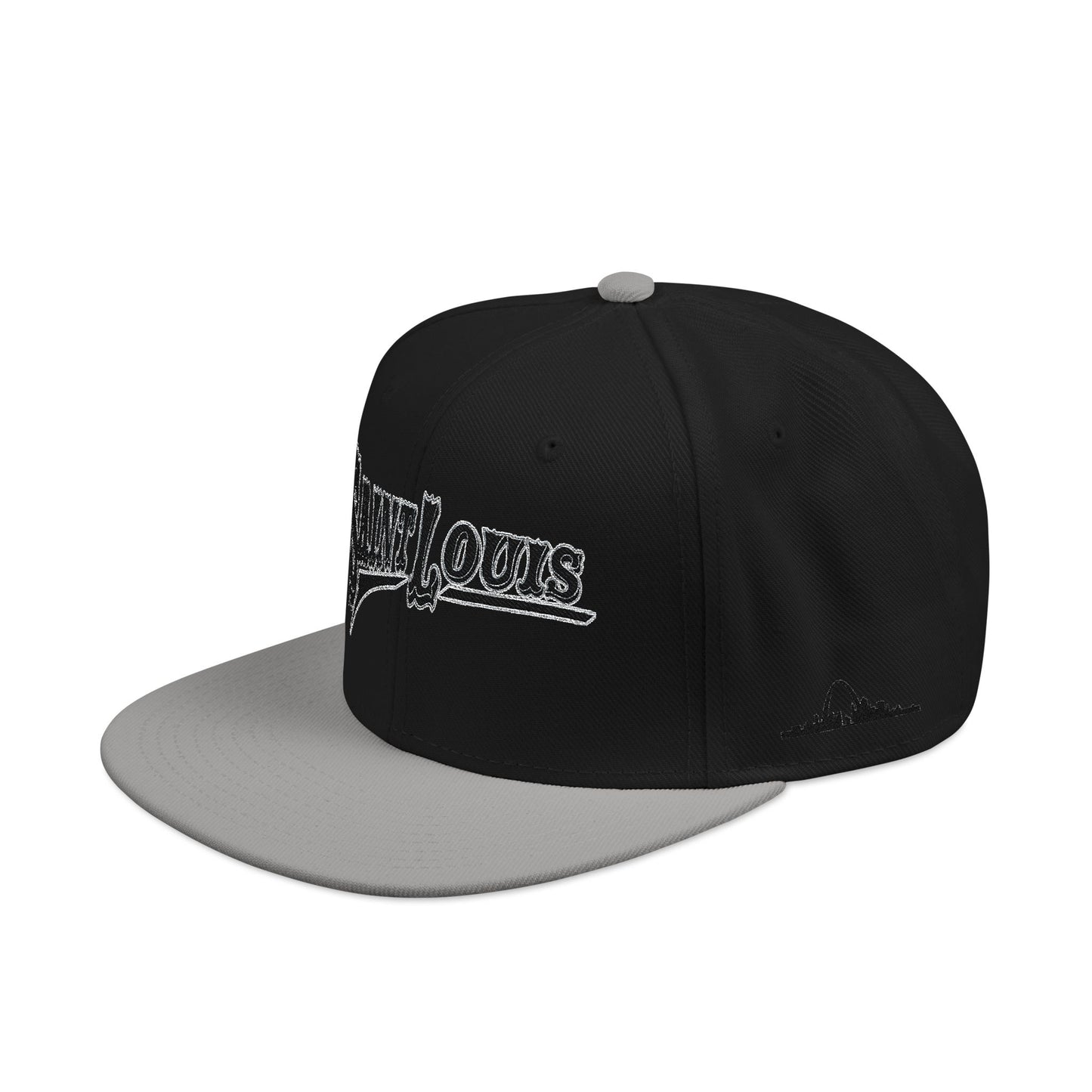 Saint Louis Flat Bill Snapback Cap with Skyline sides