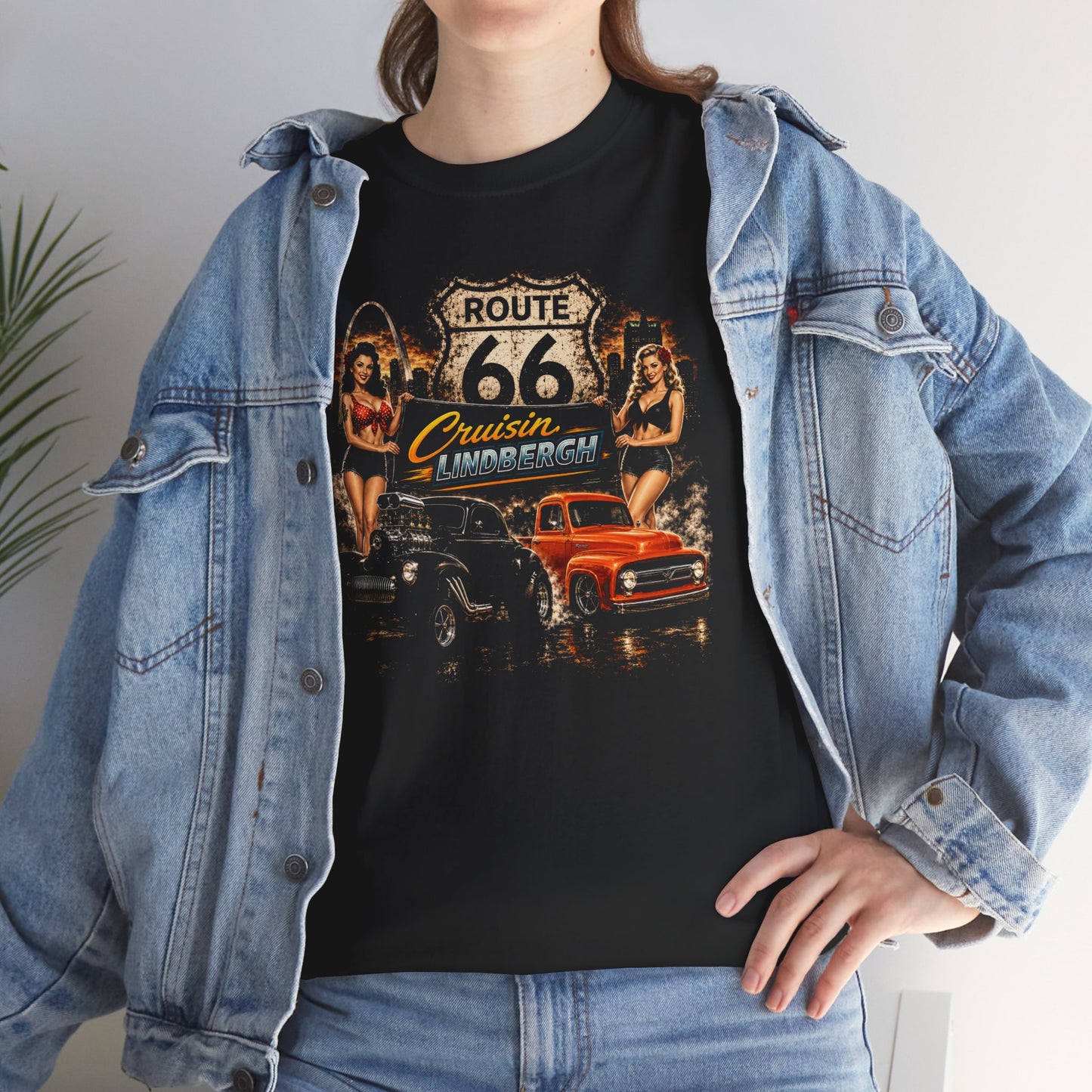 Route 66 Classic Truck T-Shirt — Retro Cruiser & Pinup Garage Tee