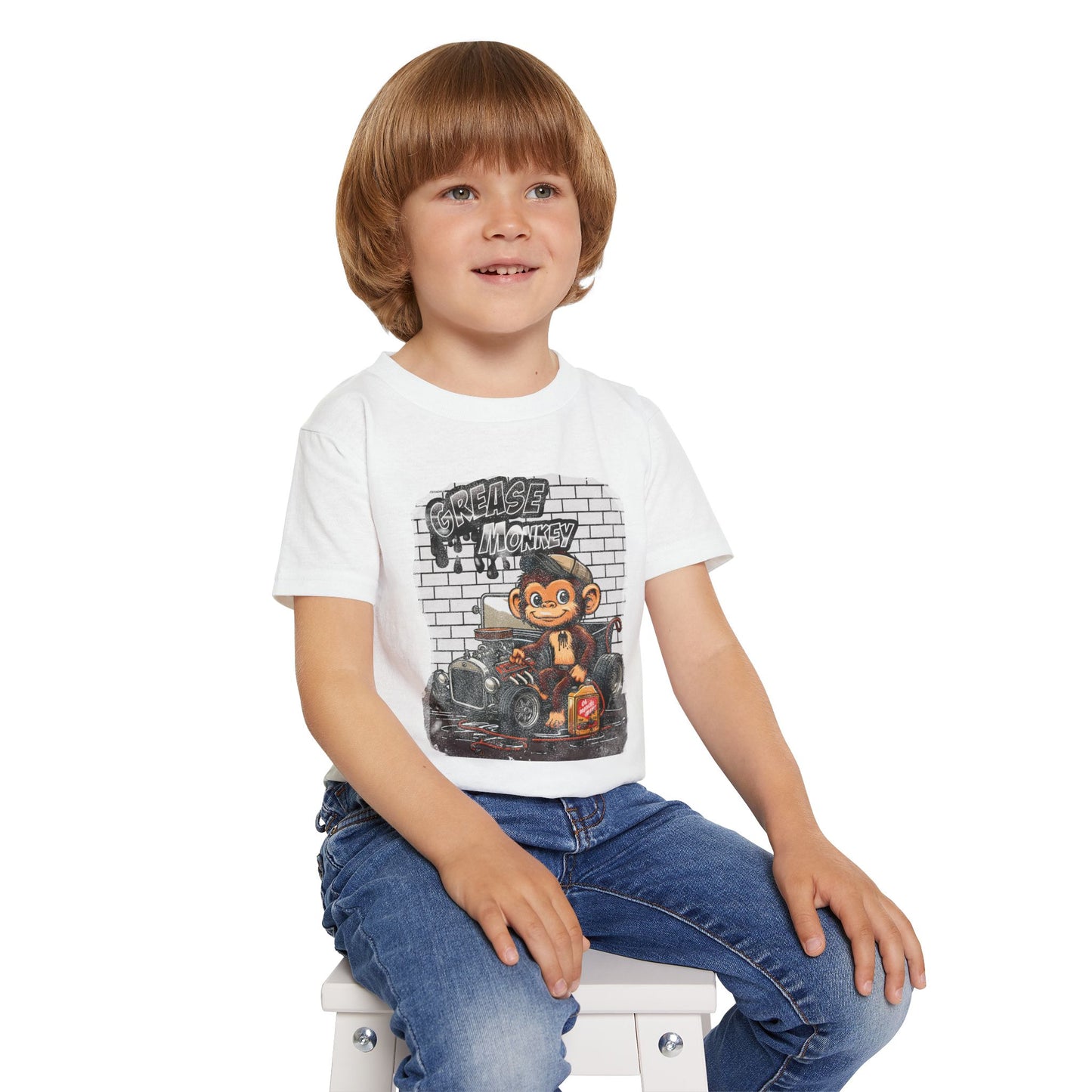 Toddler Graphic Tee - Grease Monkey Design