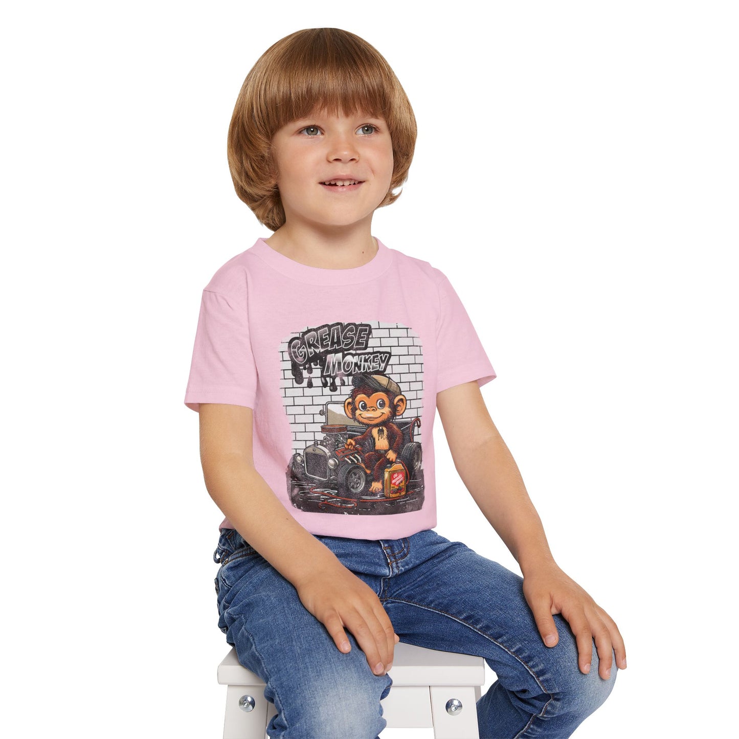 Toddler Graphic Tee - Grease Monkey Design
