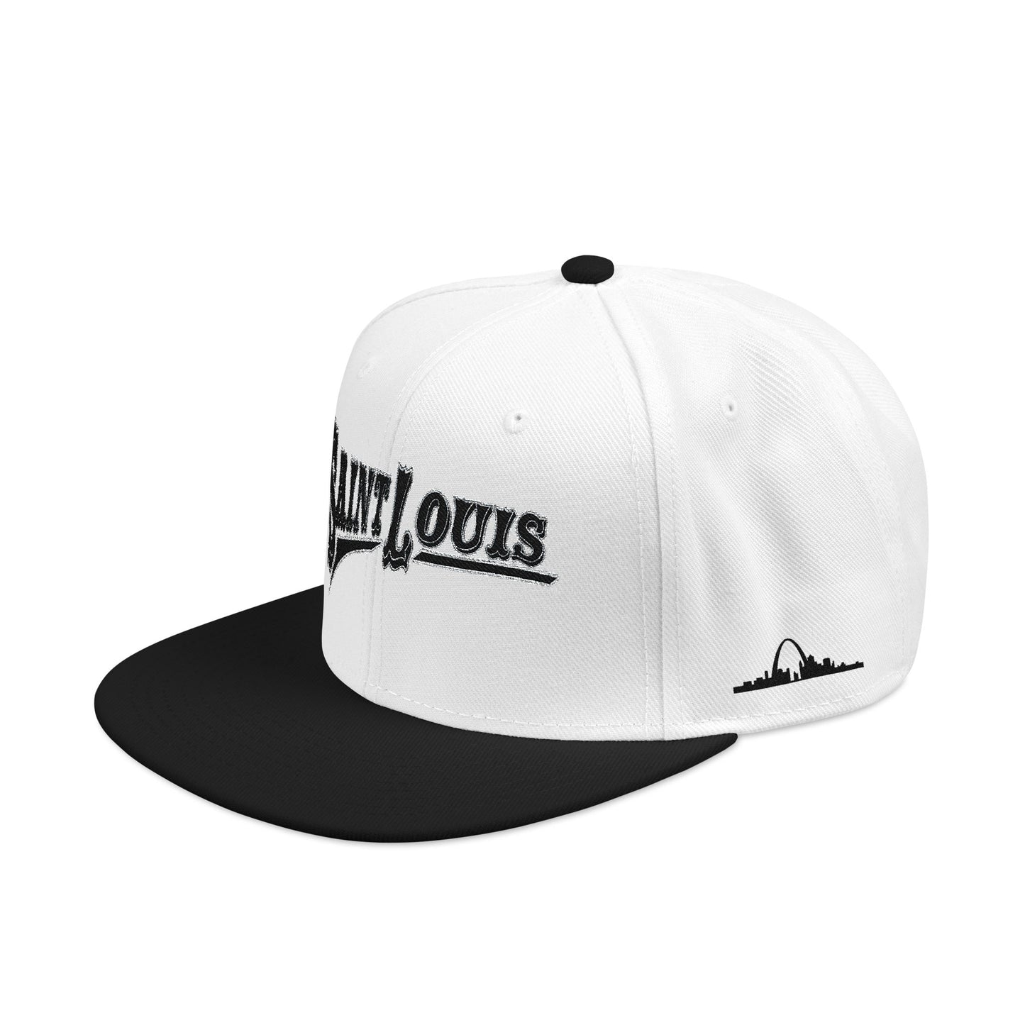 Saint Louis Flat Bill Snapback Cap with Skyline sides