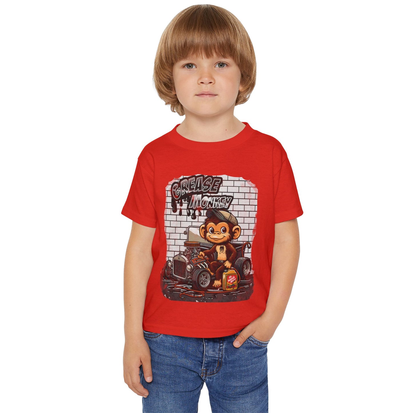 Toddler Graphic Tee - Grease Monkey Design