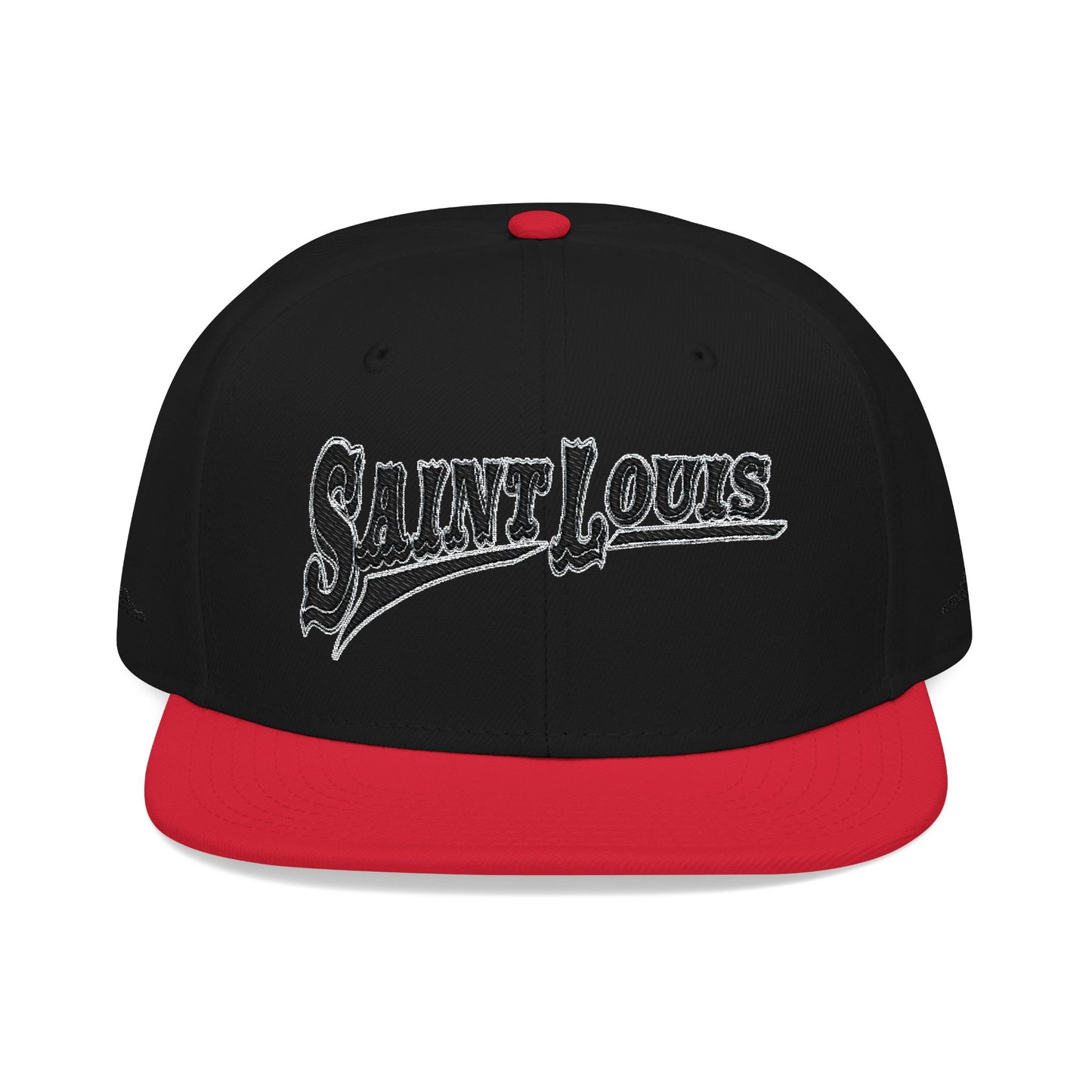 Saint Louis Flat Bill Snapback Cap with Skyline sides