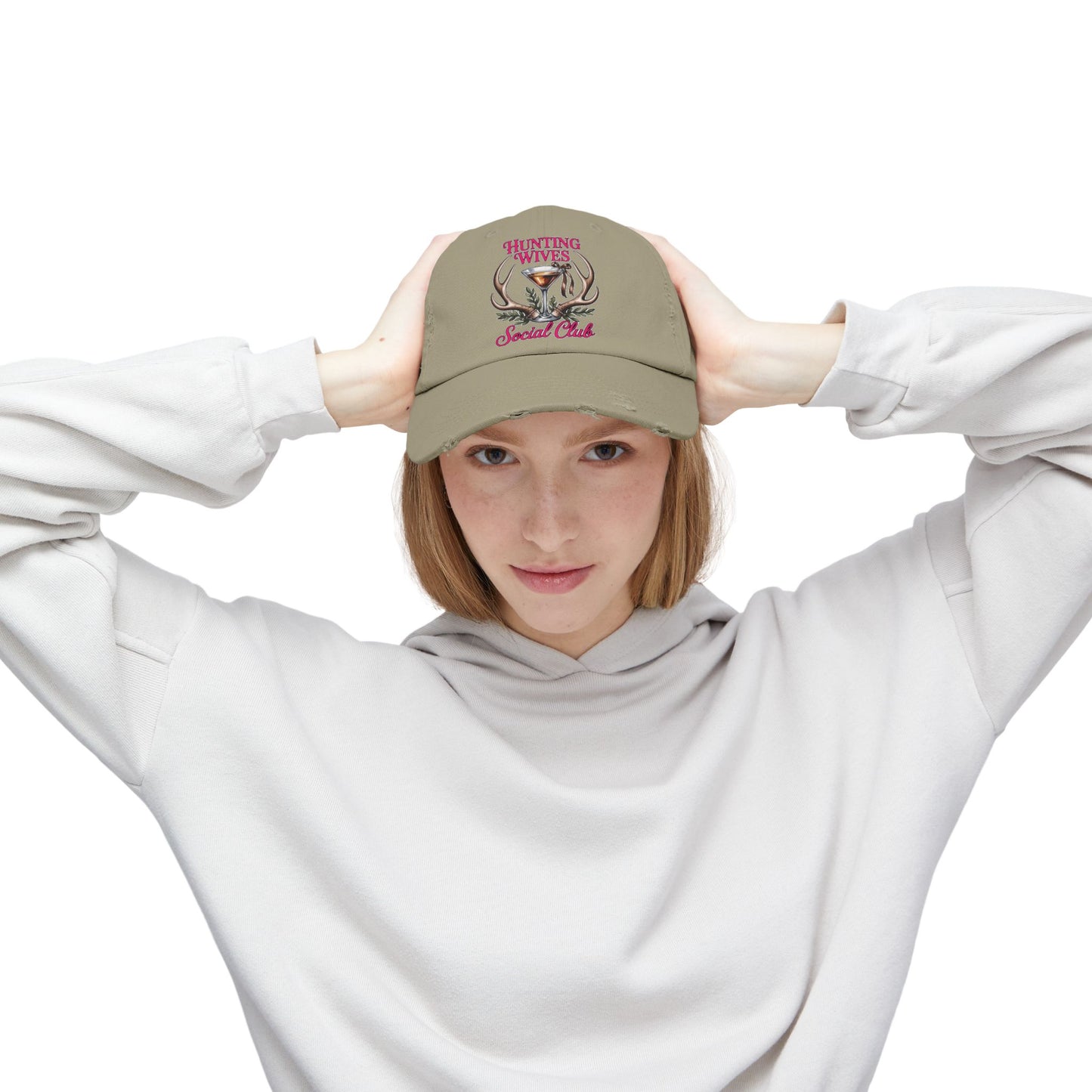 Distressed Cap- Hunting Wives Social Club