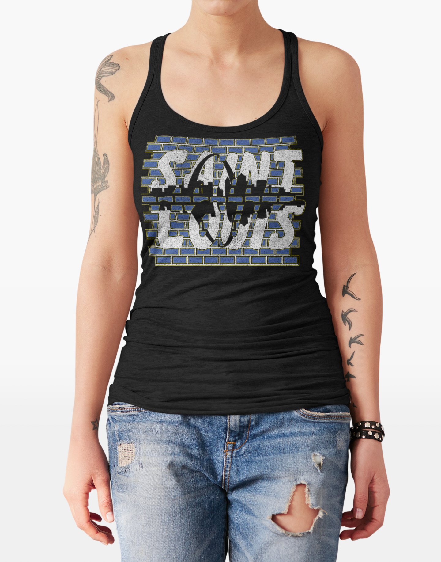 St. Louis Skyline Women's Ideal Racerback Tank