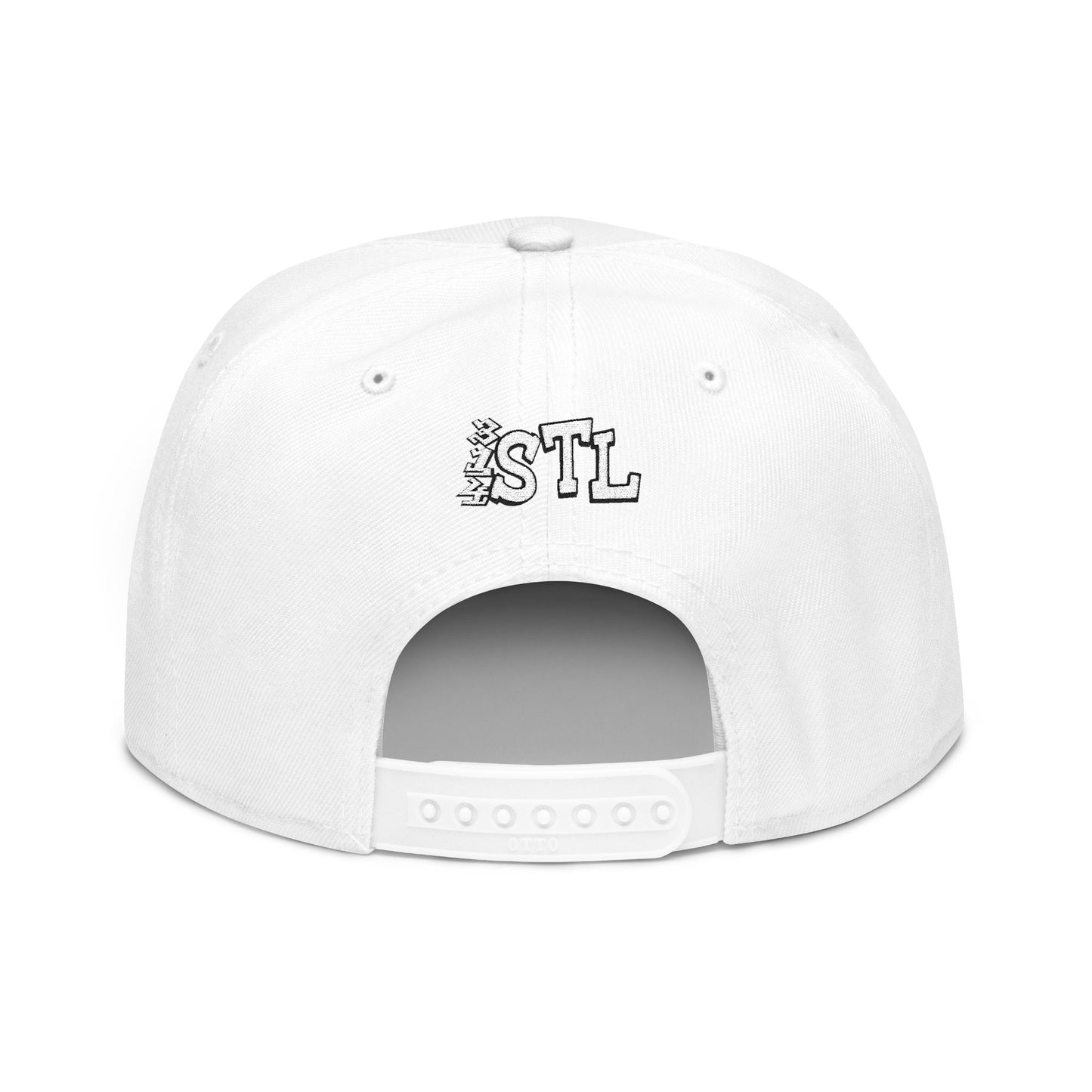 Snapback Hat - Saint Louis Embroidered - The Hill Neighborhood Edition - Red Lettering
