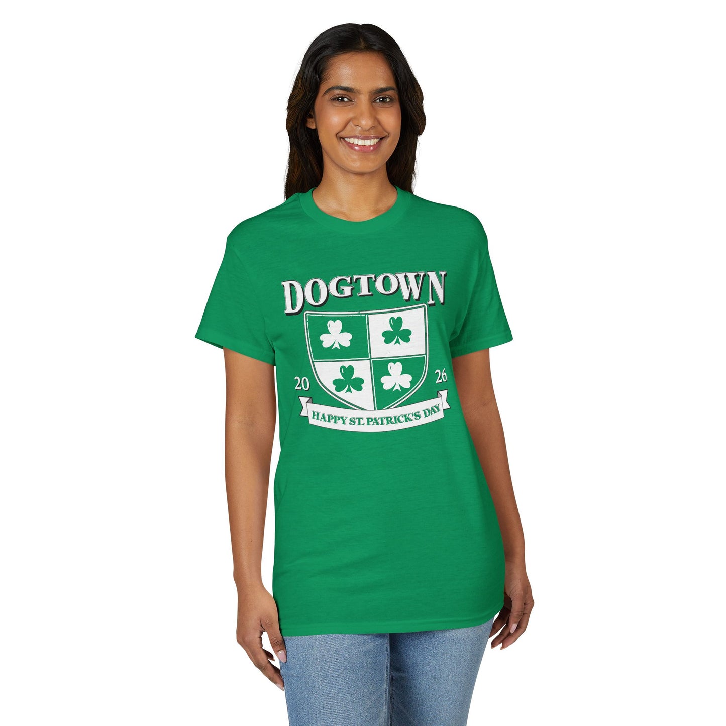 Dogtown Shamrock Crest T-Shirt — Poly Blend Unisex Dry Fit