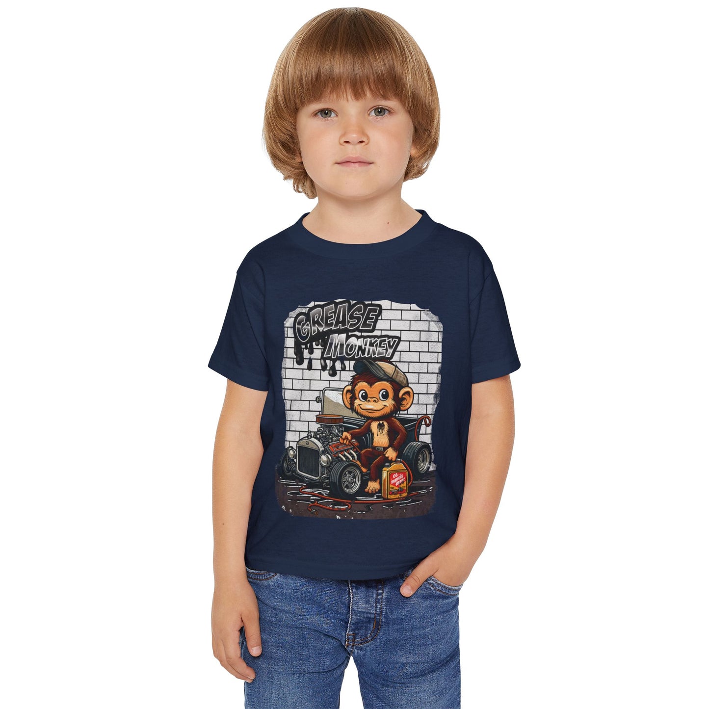 Toddler Graphic Tee - Grease Monkey Design