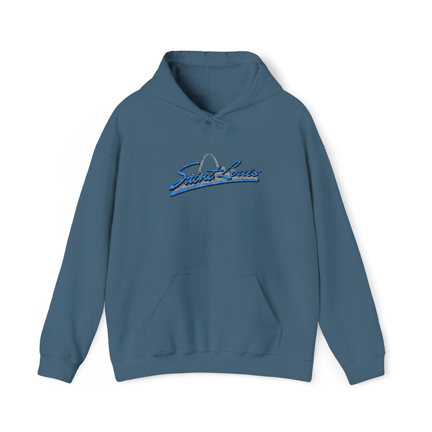 Embroidered Hoodie- Saint Louis