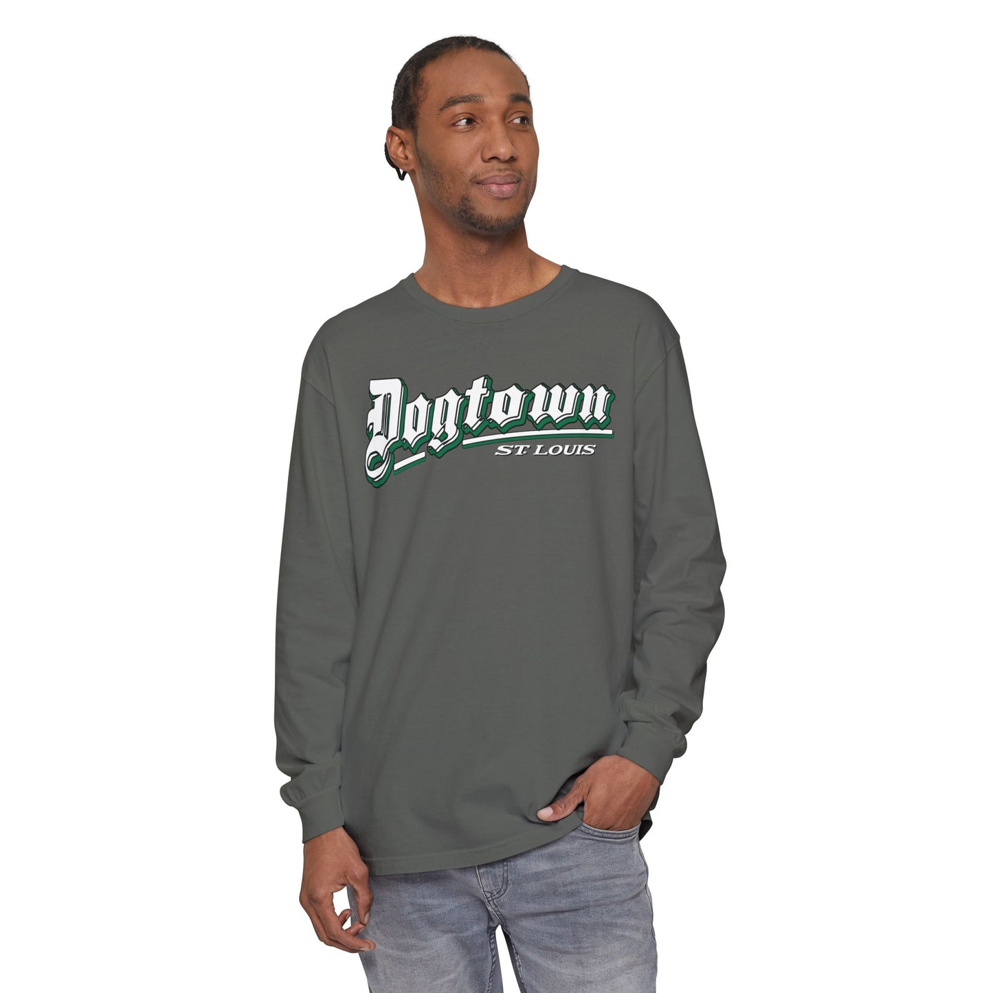 Dogtown Classic Unisex Garment-dyed Long Sleeve T-Shirt