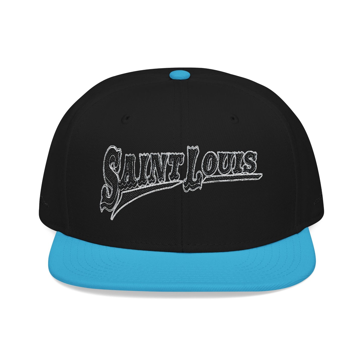 Saint Louis Flat Bill Snapback Cap with Skyline sides