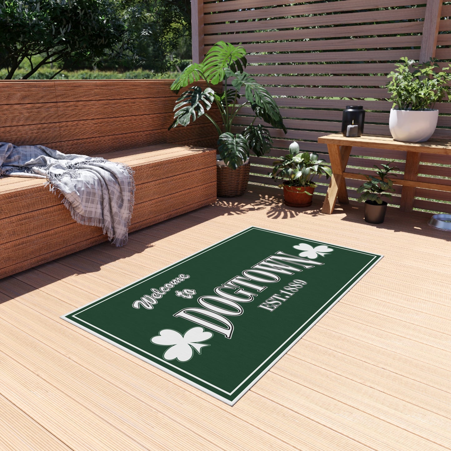 Outdoor Rug - Welcome to Dogtown