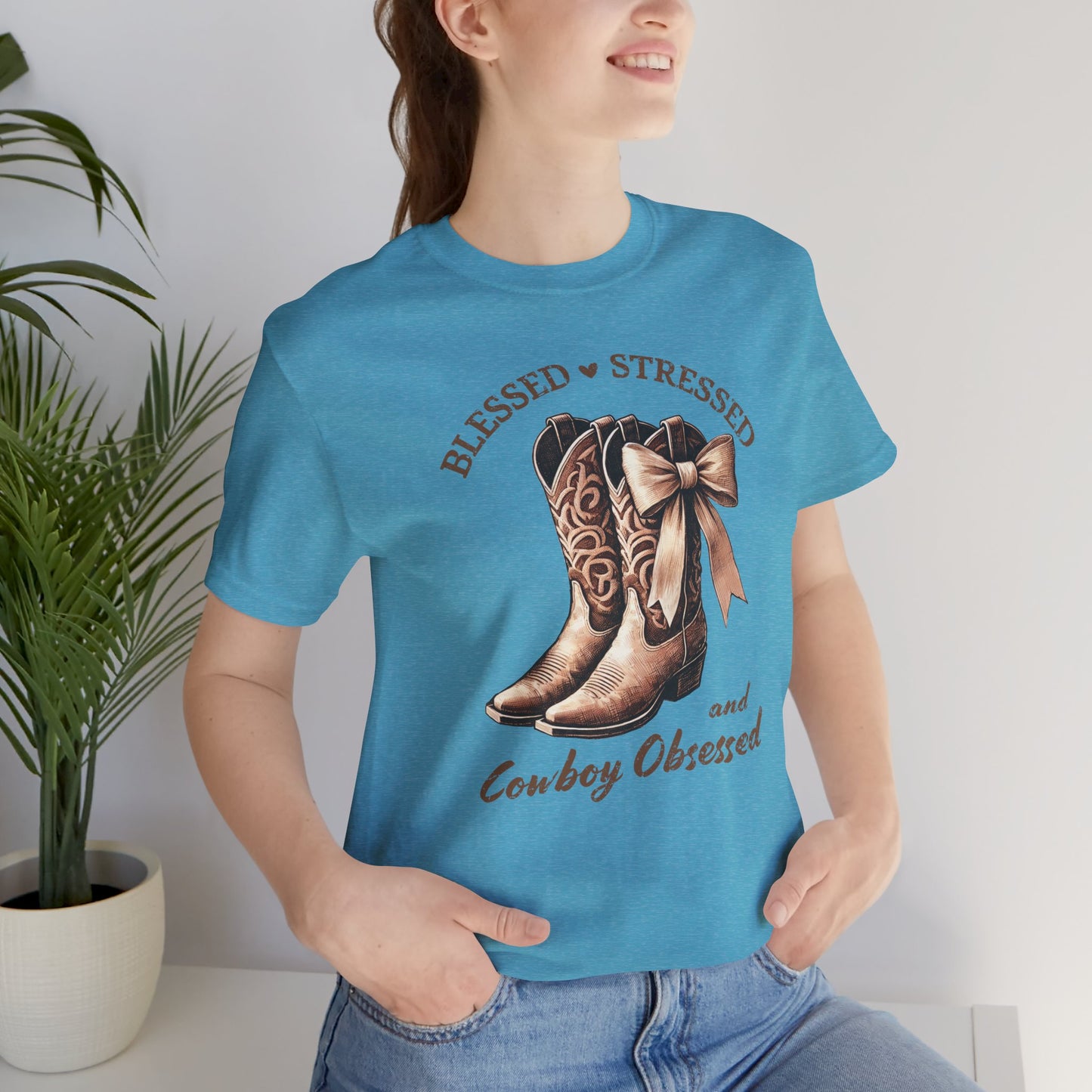 Blessed Stressed & Cowboy Obsessed Tee