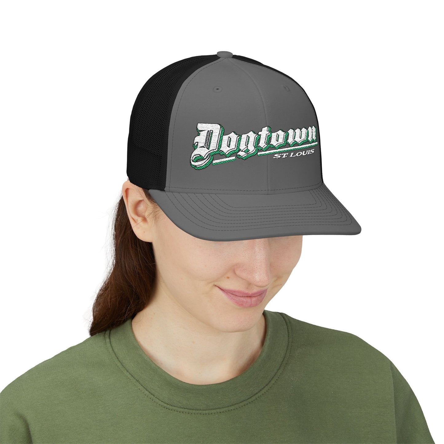 Dogtown Old school lettering Snapback Trucker Cap (Embroidery)