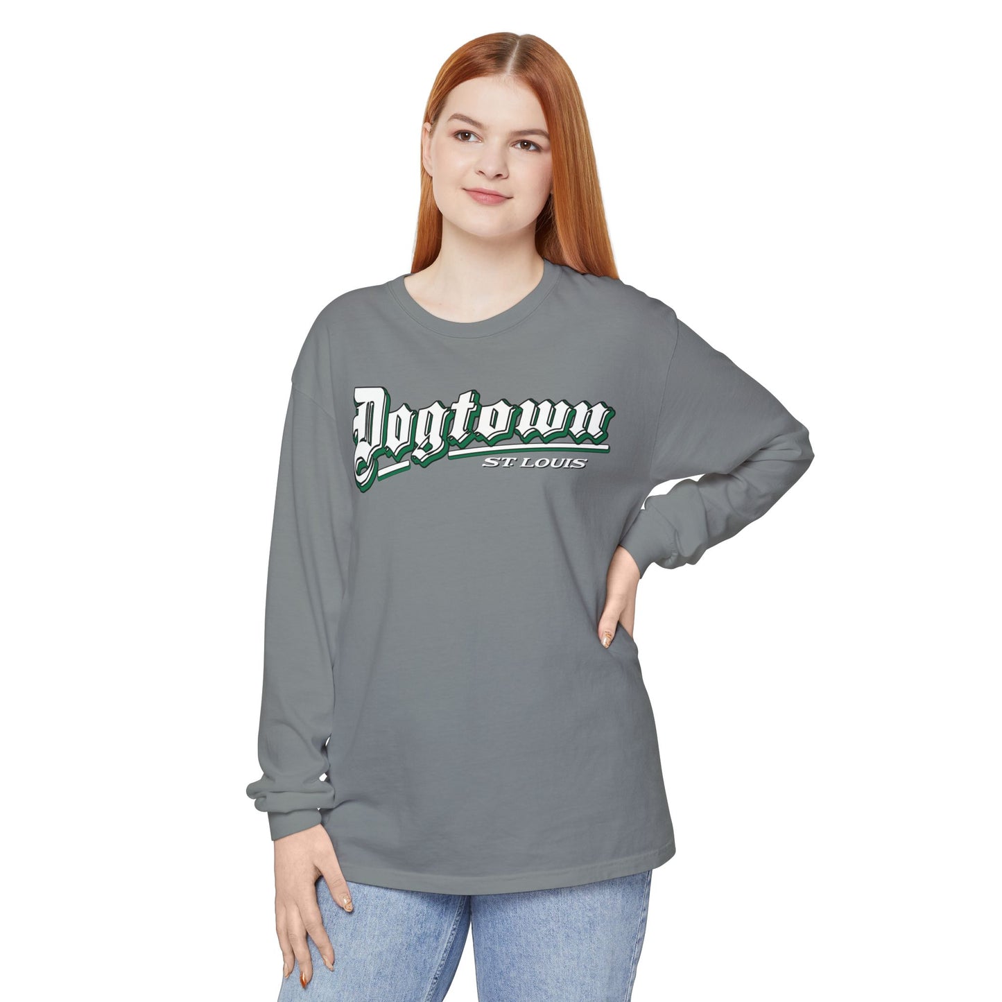 Dogtown Classic Unisex Garment-dyed Long Sleeve T-Shirt
